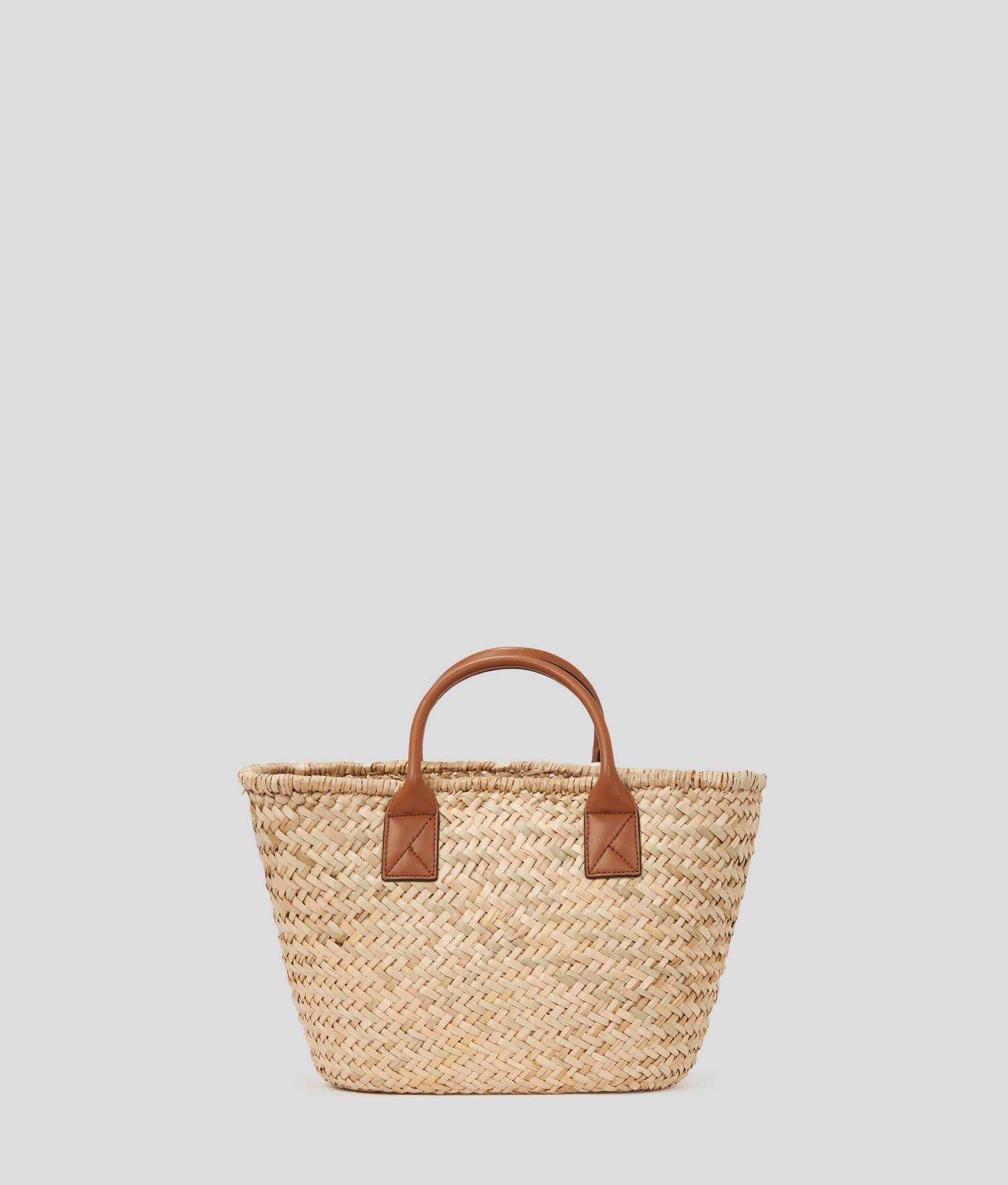 K/SIGNATURE MEDIUM RAFFIA TOTE BAG Product Image