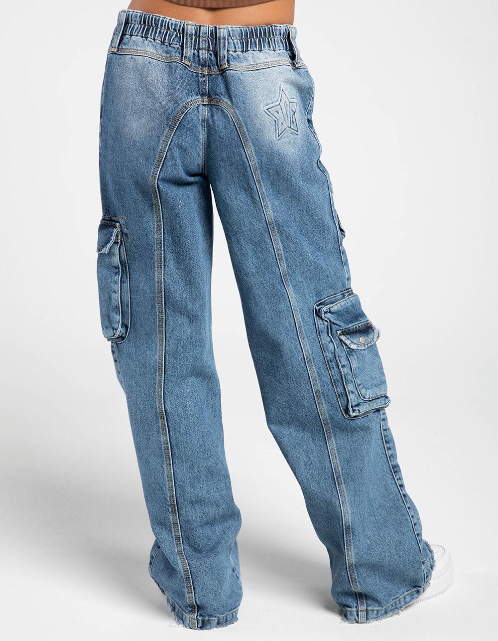 BDG Urban Outfitters Y2K Cyber Womens Denim Cargo Pants - VINTAGE Product Image