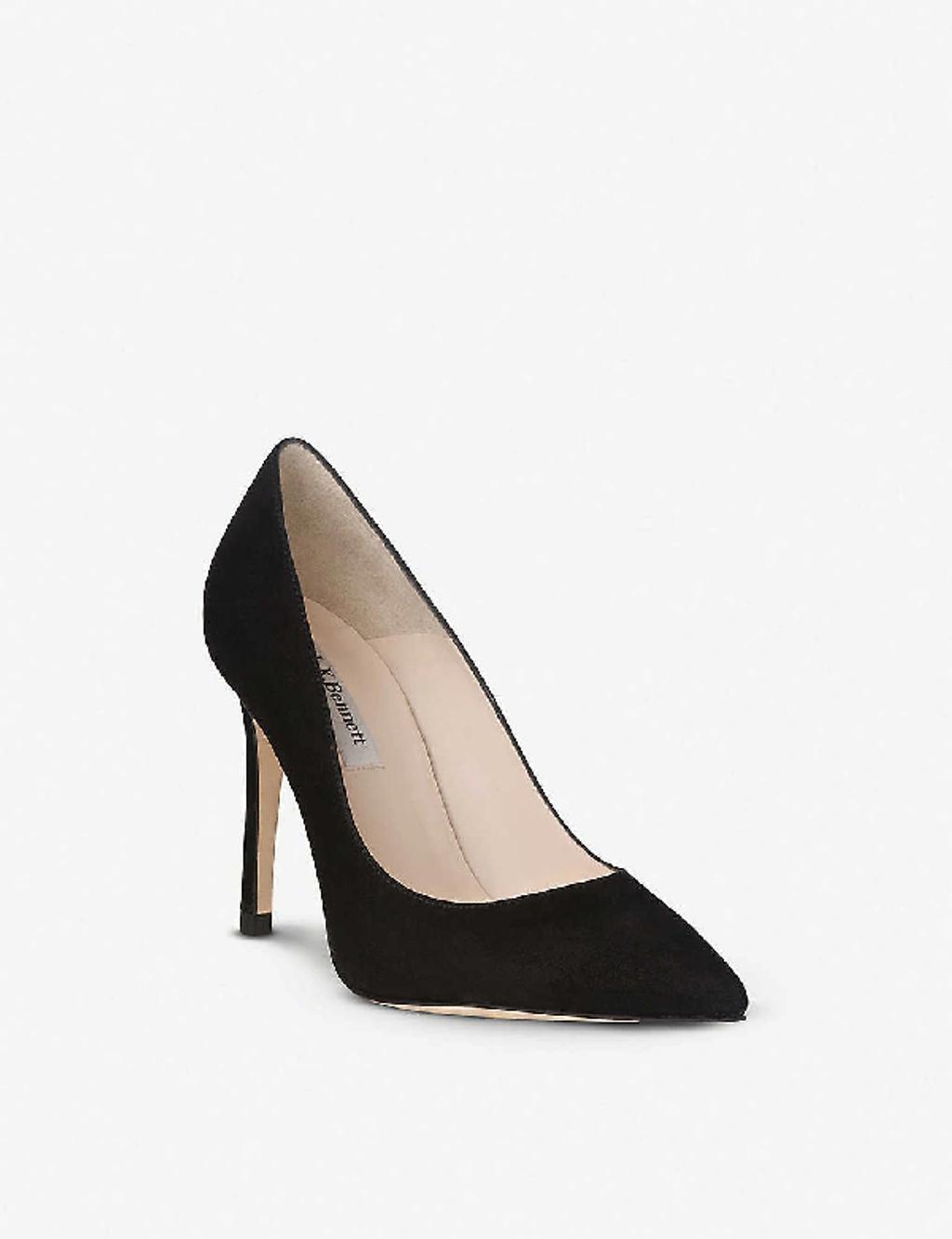 LK BENNETT Fern Suede Courts In Bla-black Product Image