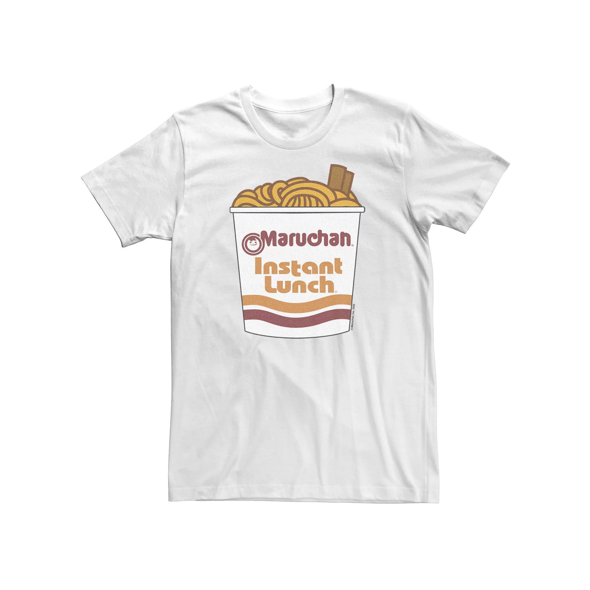 Big & Tall Maruchan Cup Of Noodles And Chopstick Logo Tee, Men's, Size: XL Tall, White Product Image