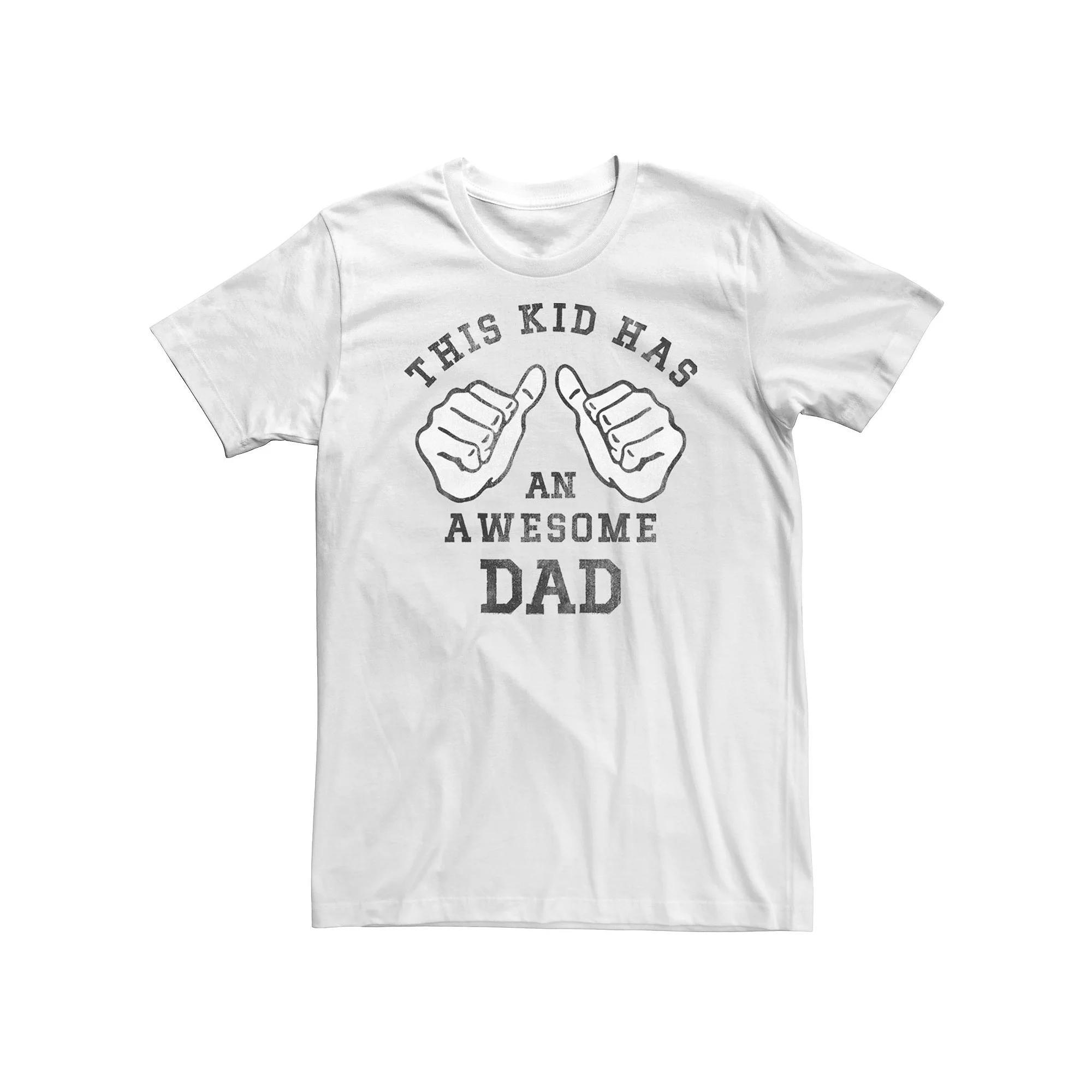 Big & Tall Father's Day "This Kid Has An Awesome Dad" Tee, Men's,  Product Image