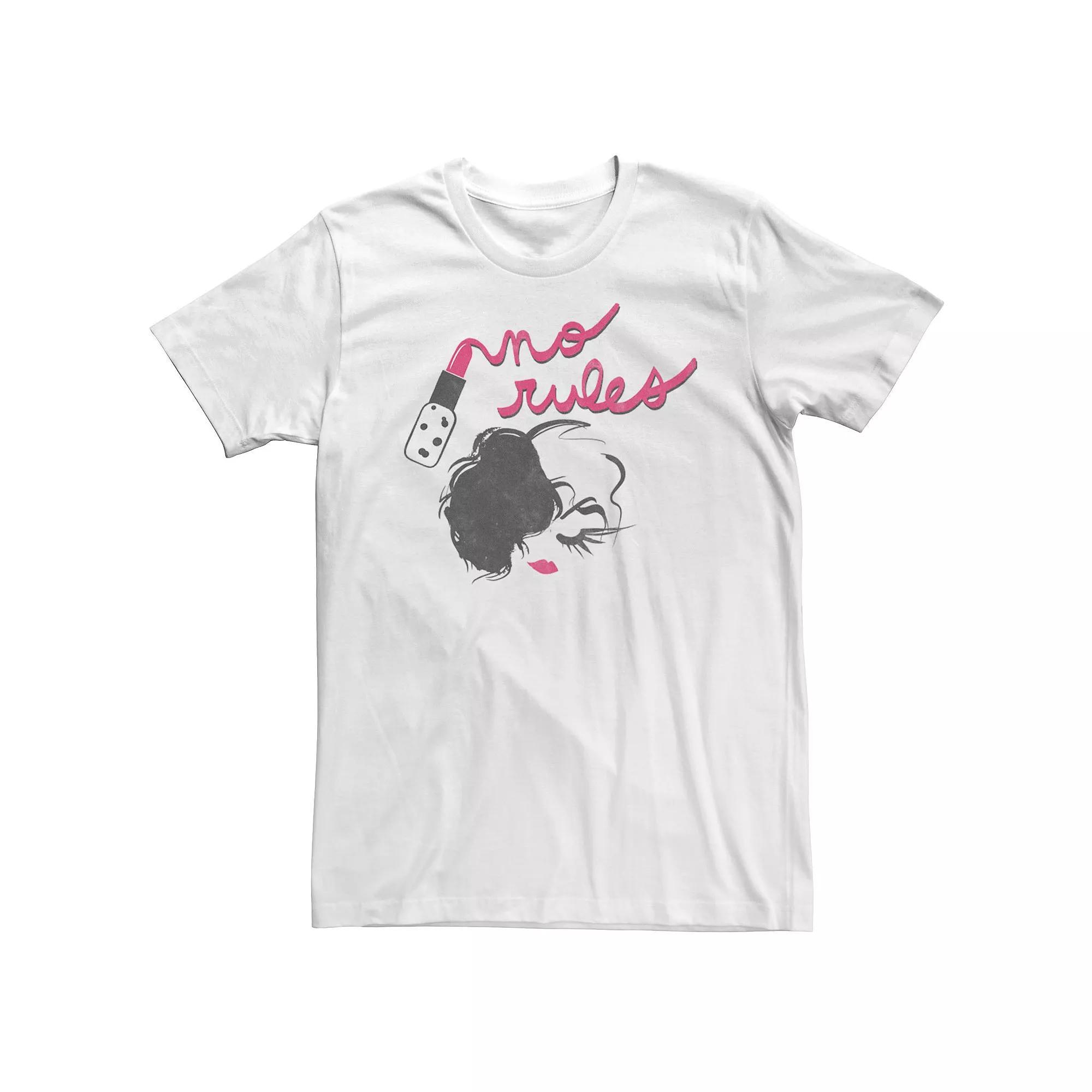 Big & Tall Disney Cruella No Rules Lipstick Tee, Men's,  Product Image