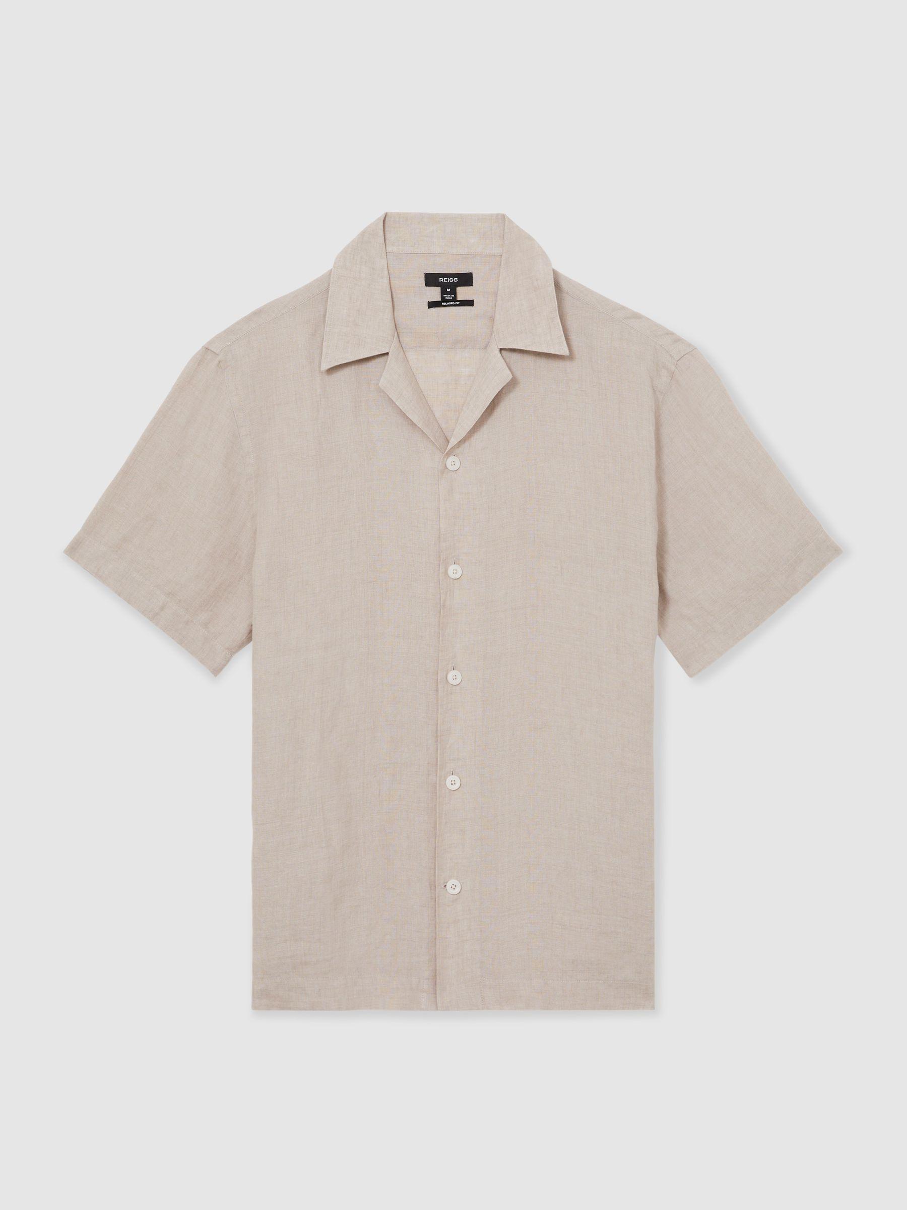 Cuban Collar Shirt in Mink Brown Product Image