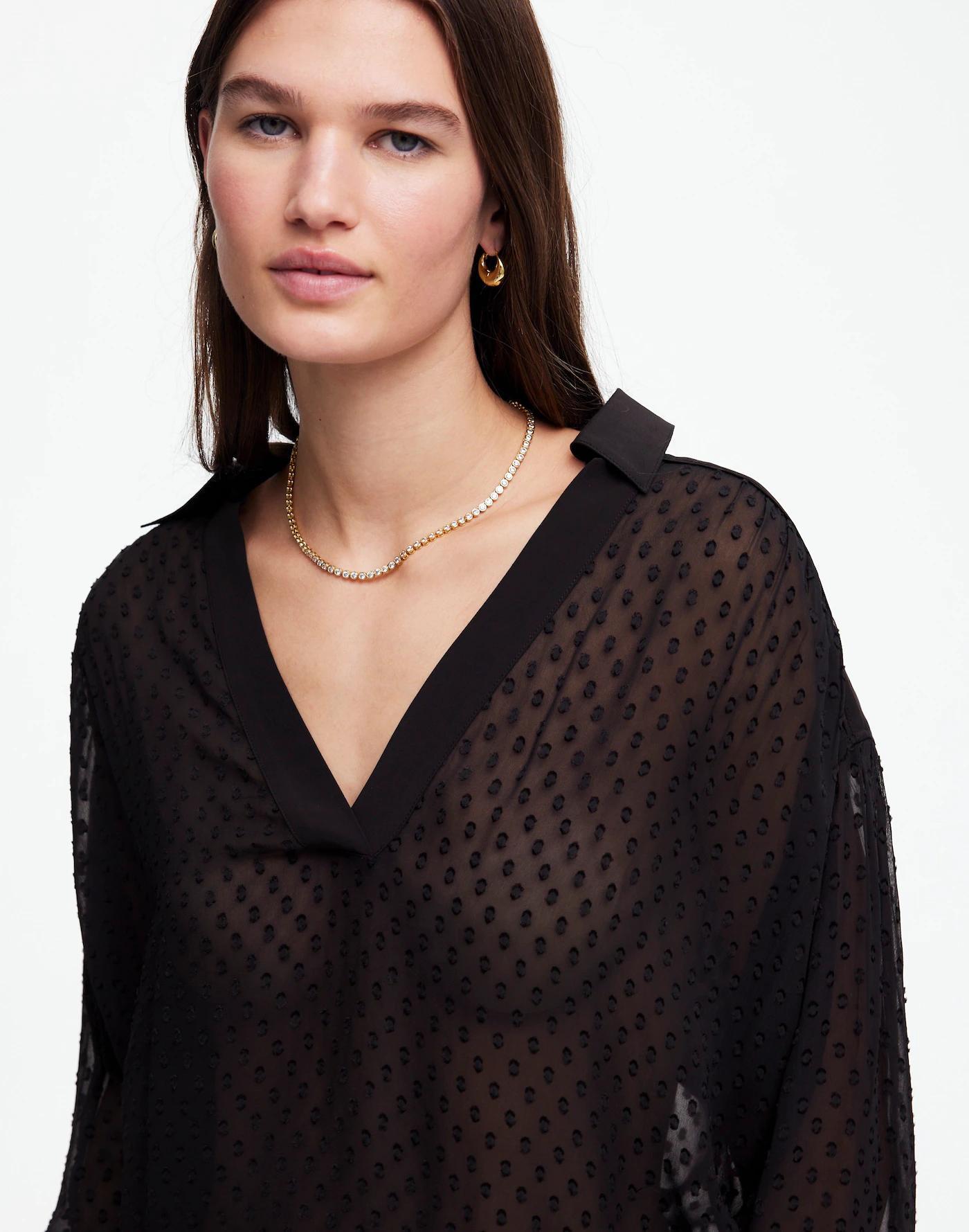 Long-Sleeve Popover Top Product Image