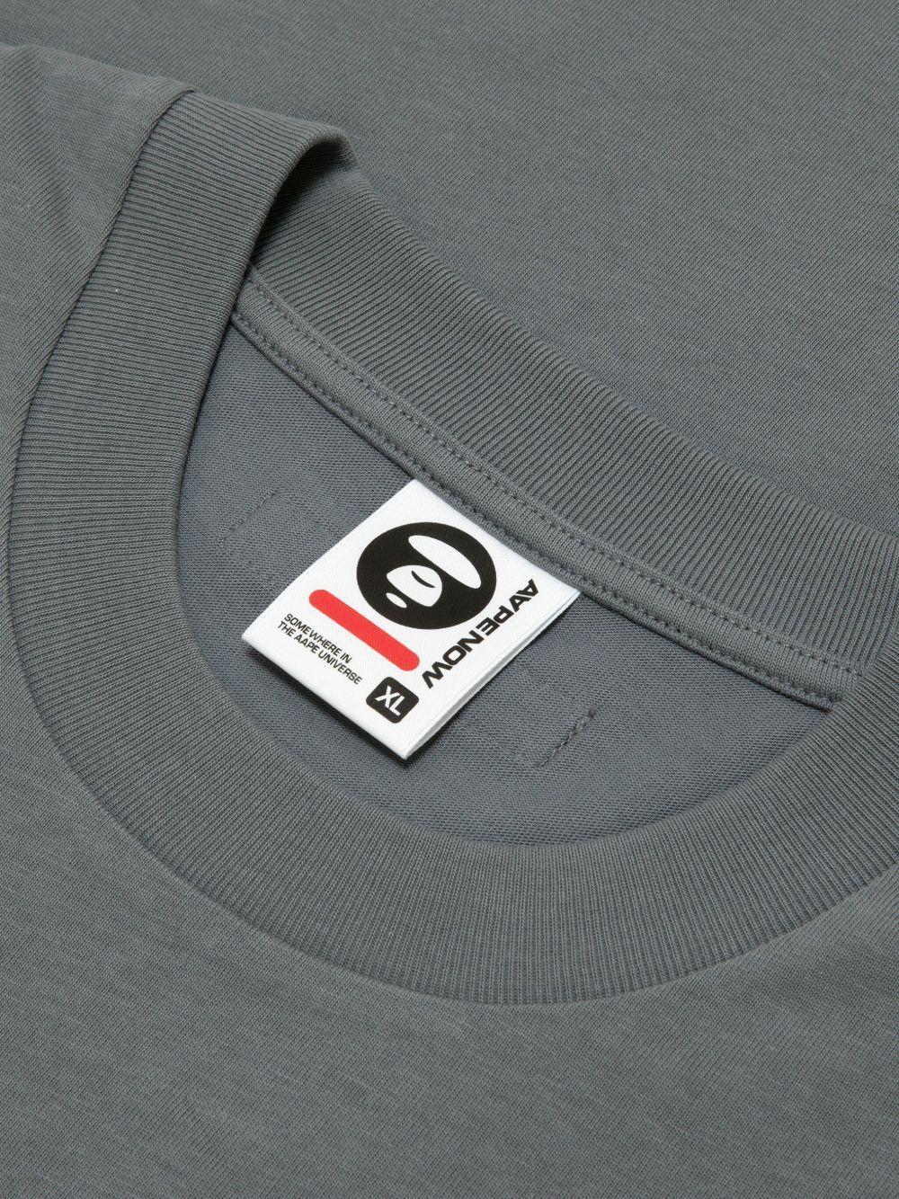 logo appliqué cotton t-shirt  Product Image