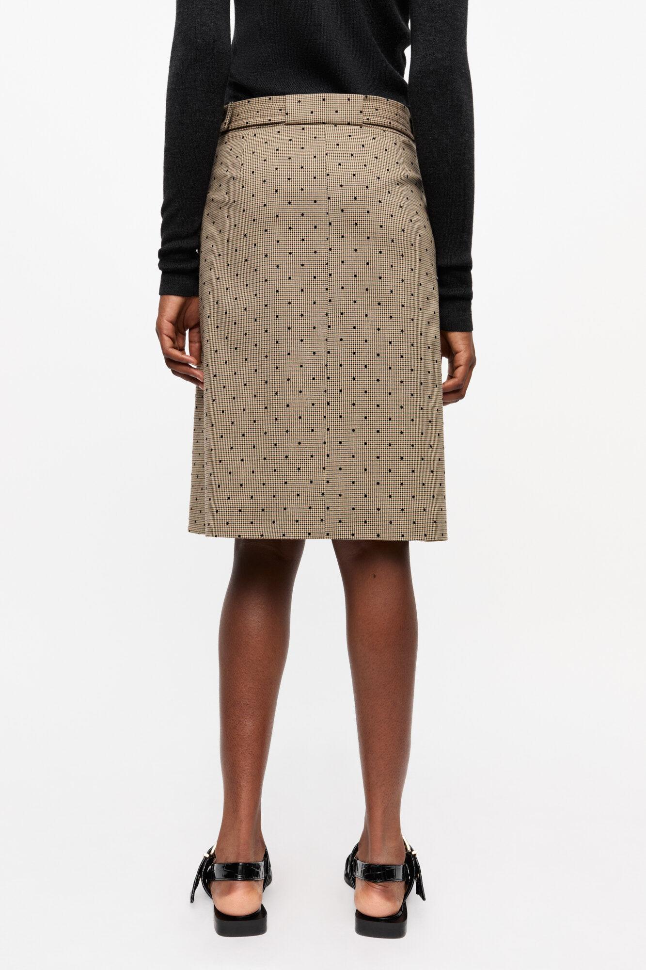 Flock Check Suiting Skirt Product Image