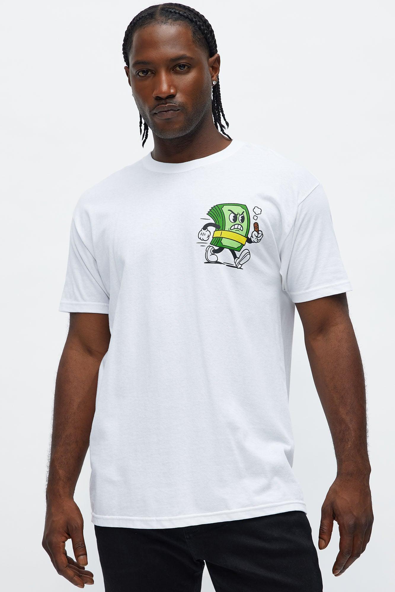 Always Chase The Money Short Sleeve Tee - White Product Image