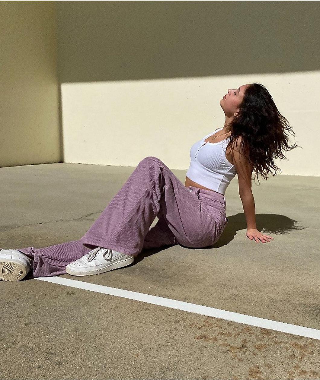 Empyre Tori Seafog Corduroy Skate Pants Product Image