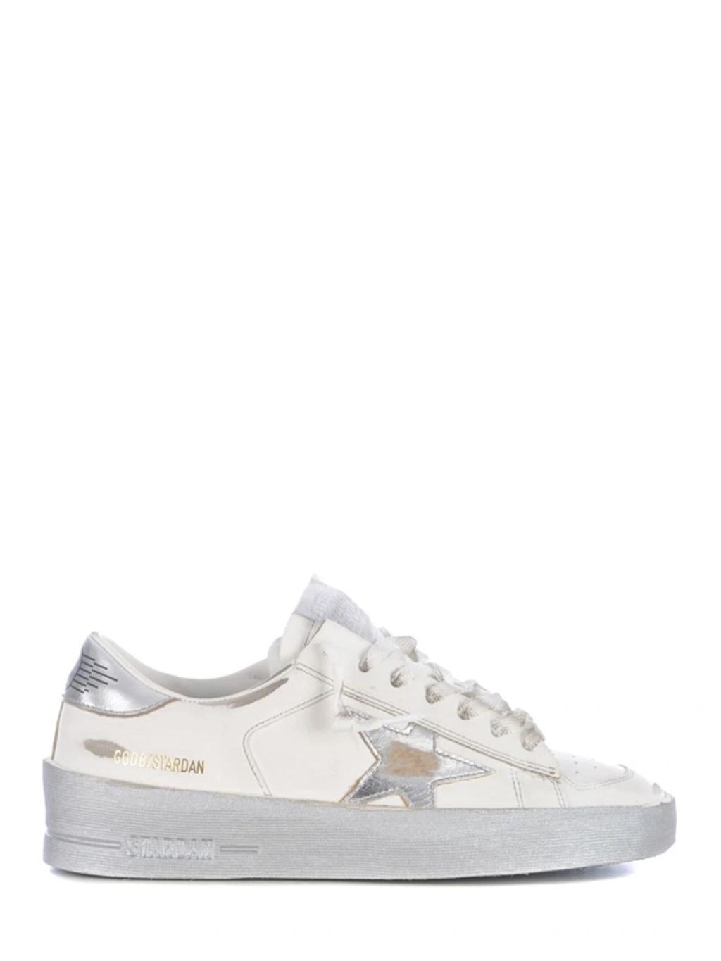 GOLDEN GOOSE Stardan Sneakers In White Leather Product Image