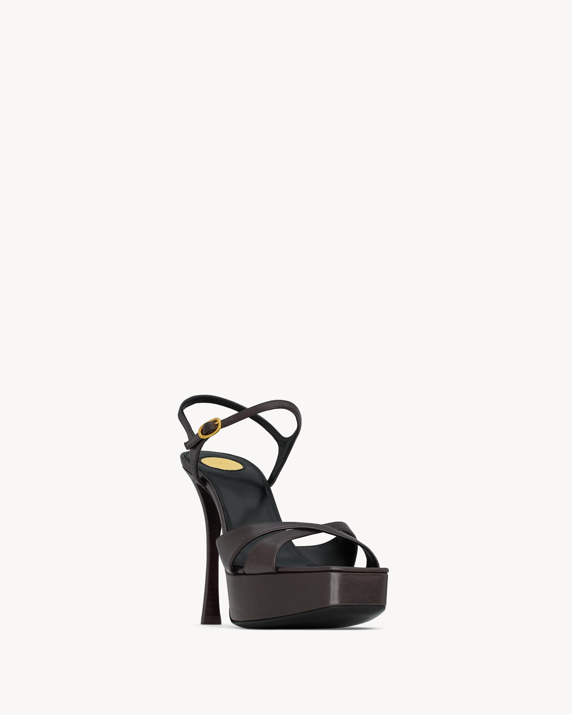 DEBBIE platform sandals in smooth leather Product Image