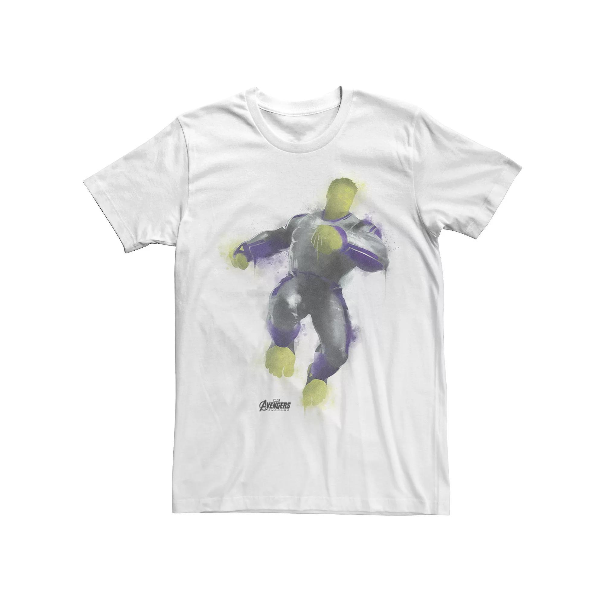 Men's Marvel Avengers Endgame Hulk Spray Paint Pose Graphic Tee,  Product Image