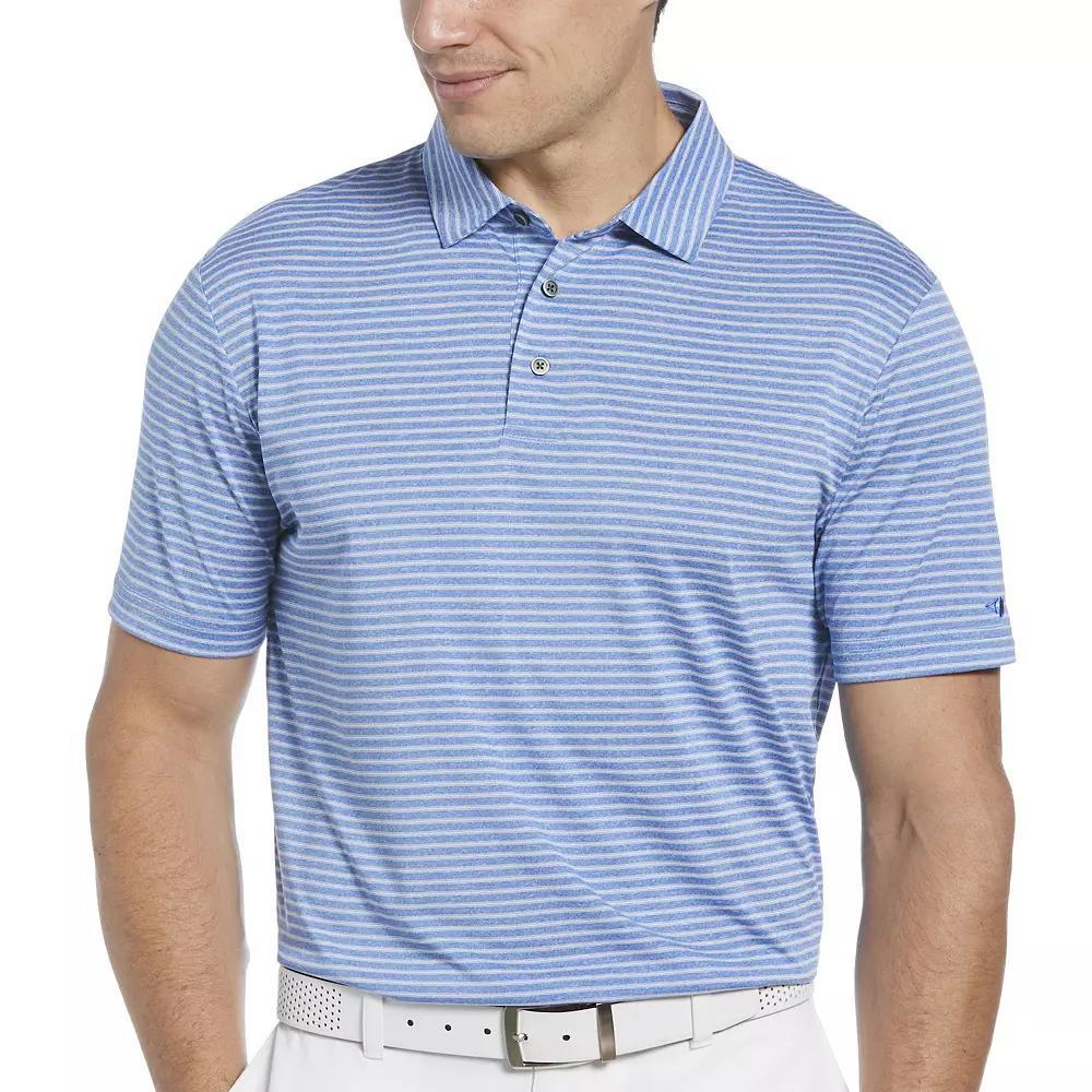 Men's Grand Slam UPF 30 Heather Feeder Stripe Golf Polo,  Product Image
