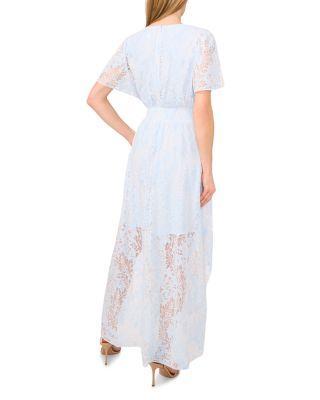 Smocked Waist Flutter Sleeve Dress Product Image