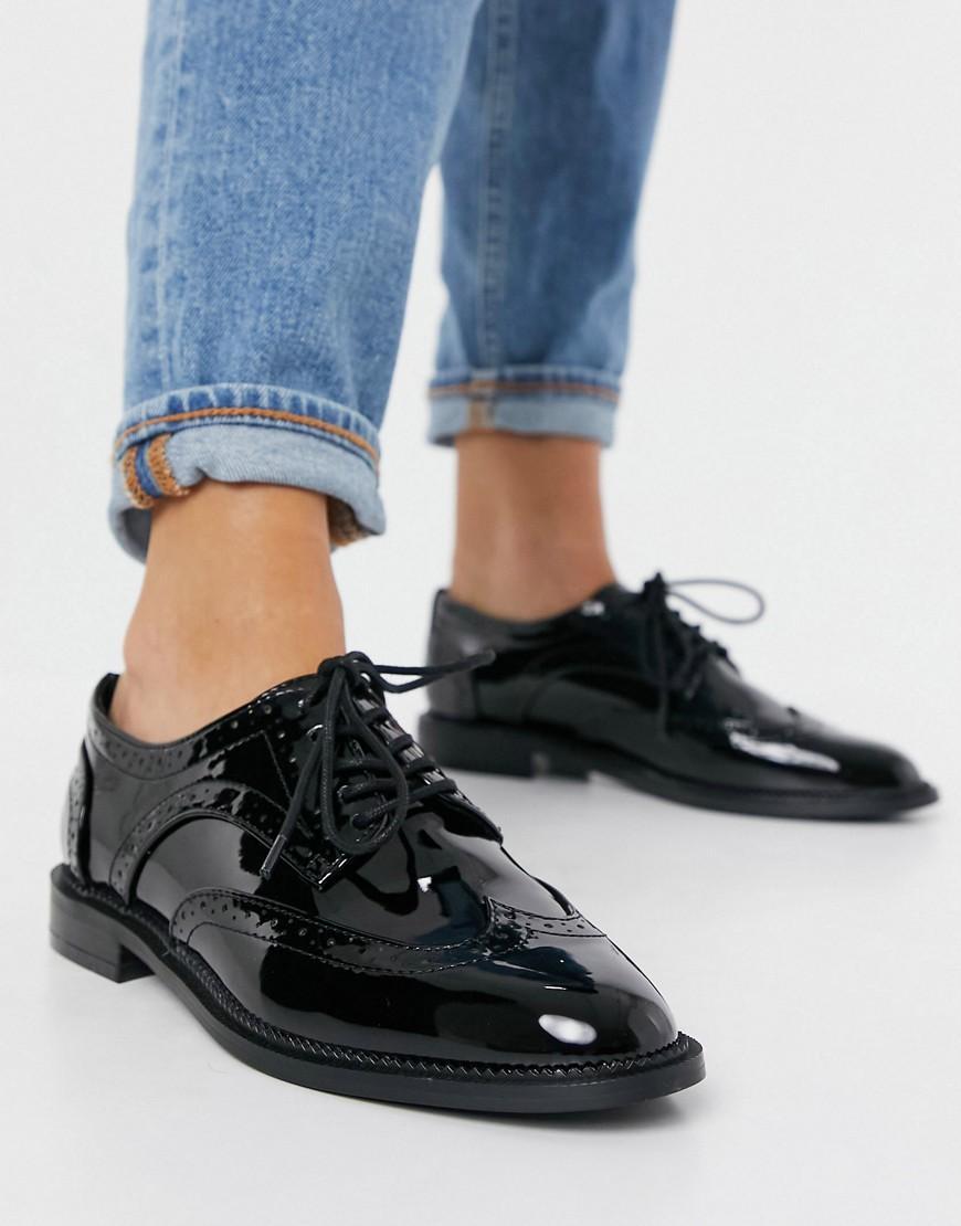 ASOS DESIGN Lake bow pointed ballet flats Product Image