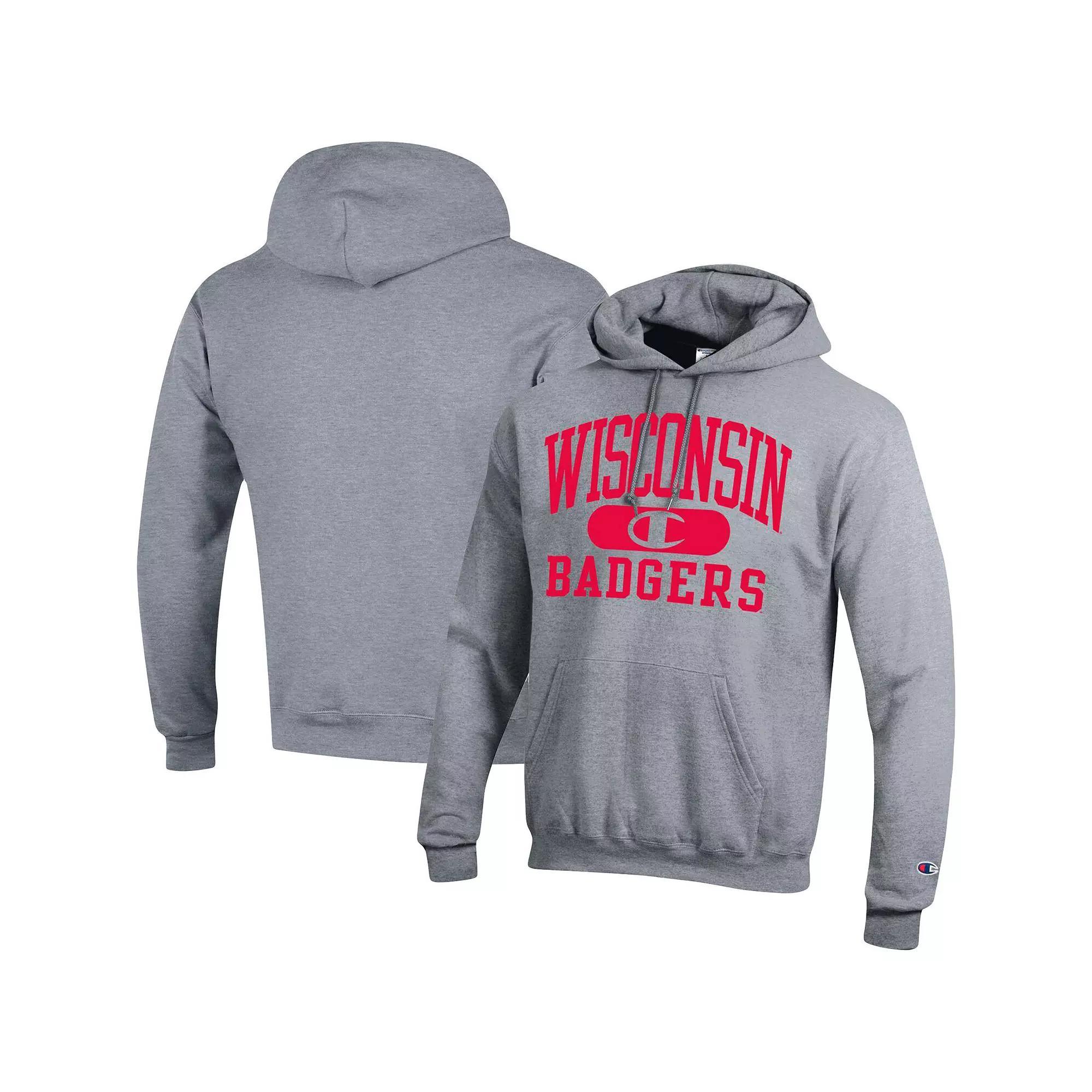Men's Champion Heather Gray Iowa State Cyclones High Motor Pullover Hoodie,  Product Image