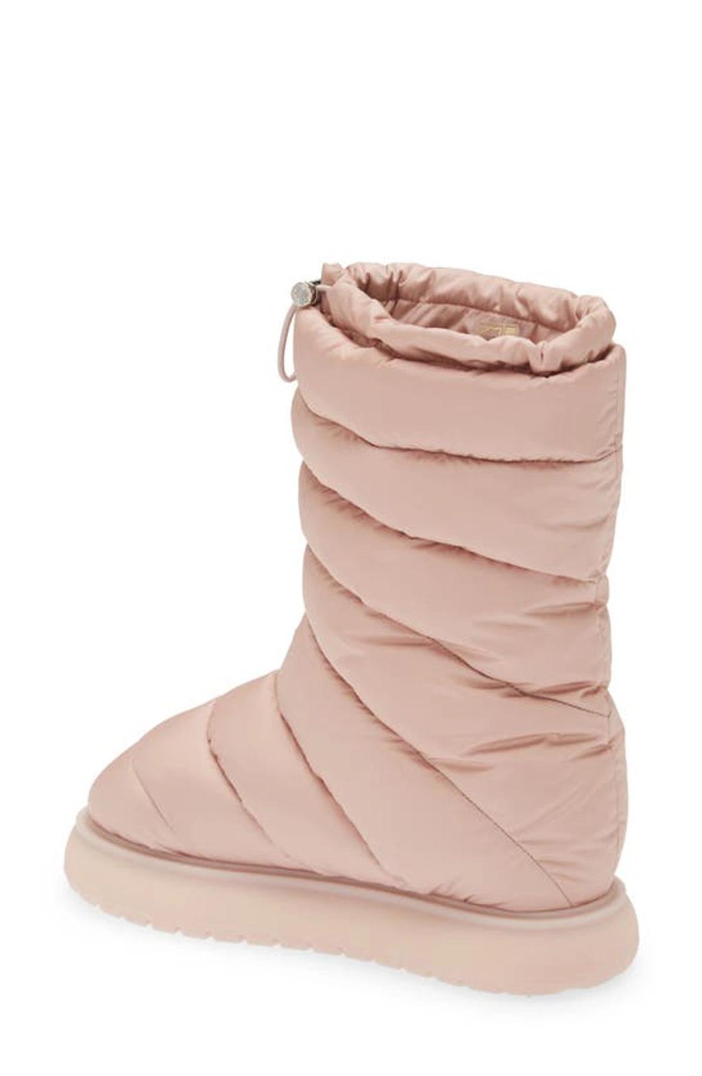 MONCLER Gaia Nylon Midi Snow Boots In Pink Product Image