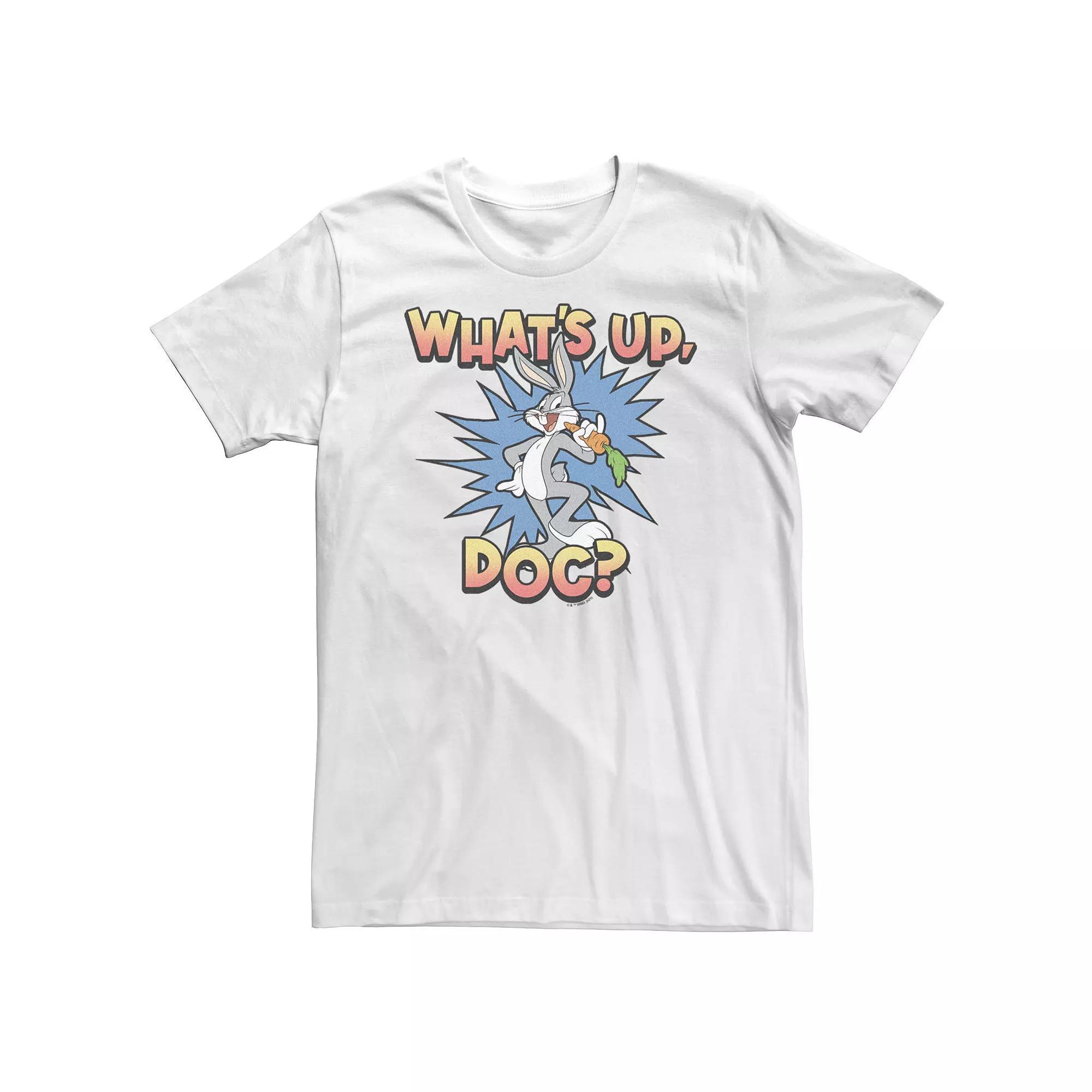 Big & Tall Looney Tunes Bugs Bunny Classic What's Up Doc Carrot Action Tee, Men's,  Product Image