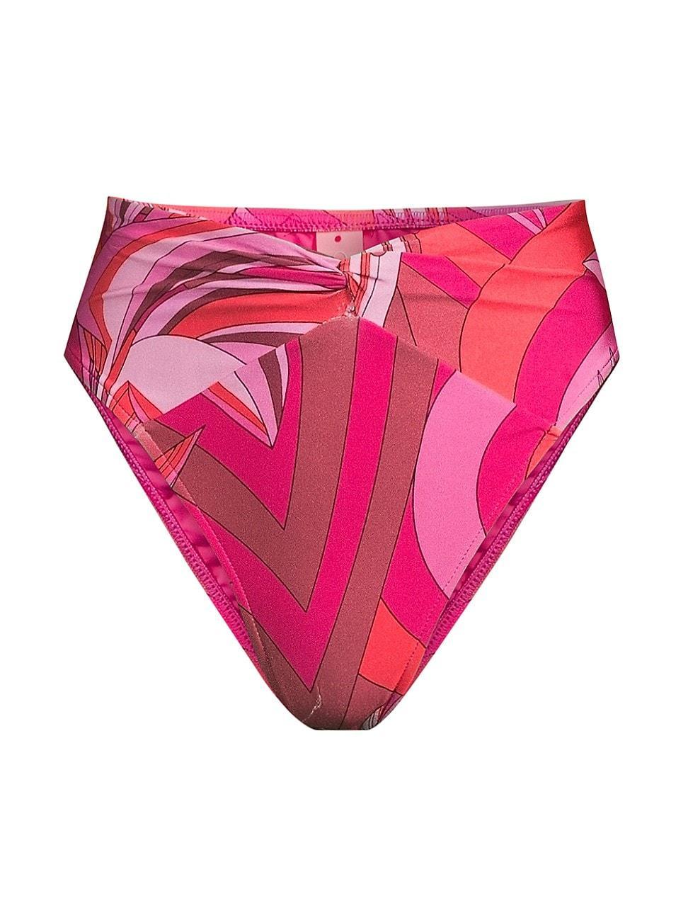 Womens Endless Summer Abstract High-Rise Bikini Bottoms Product Image