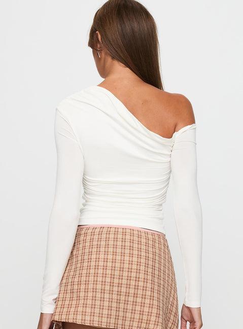 Beller Long Sleeve Top White Product Image