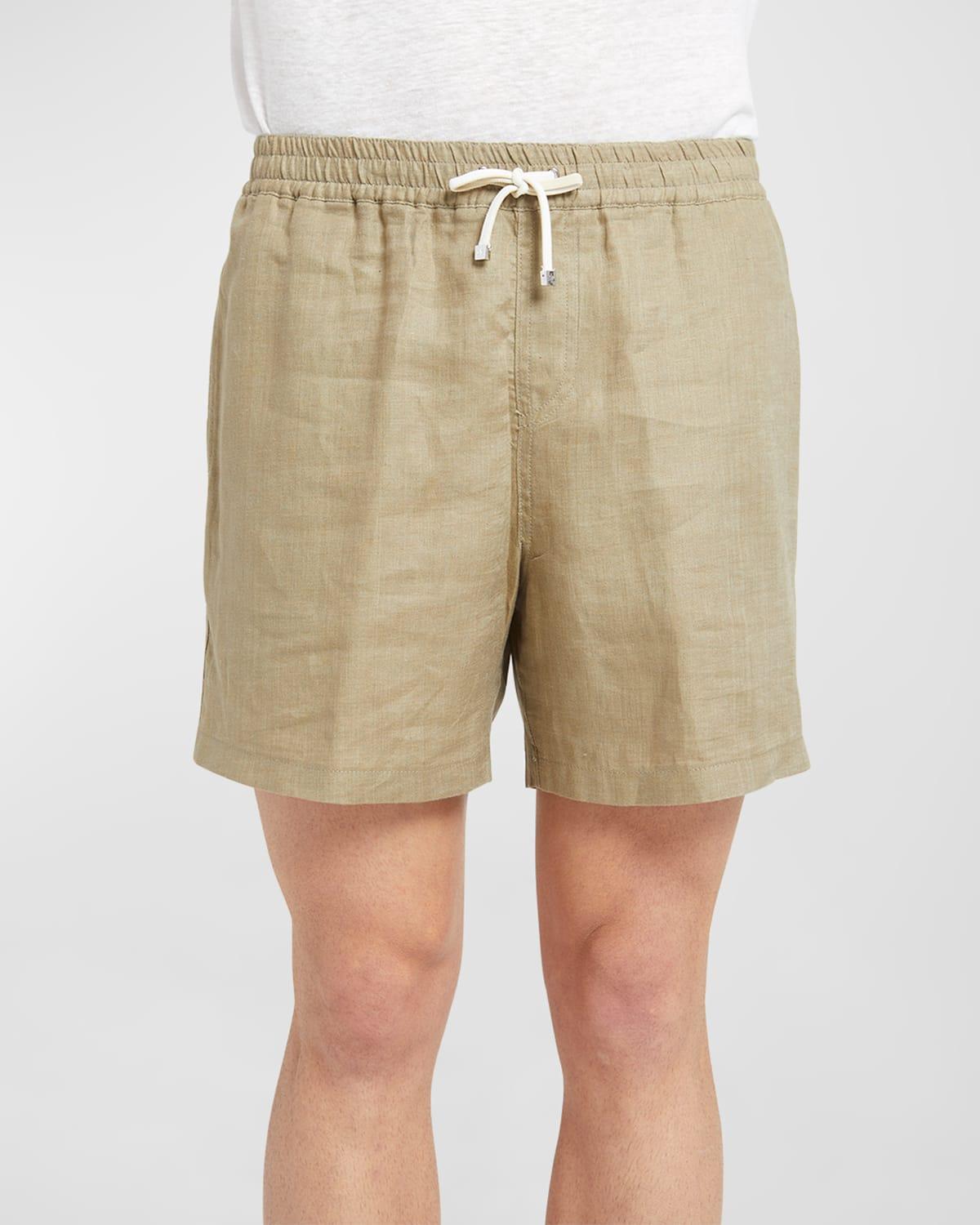 Mens Linen Bermuda Shorts Product Image