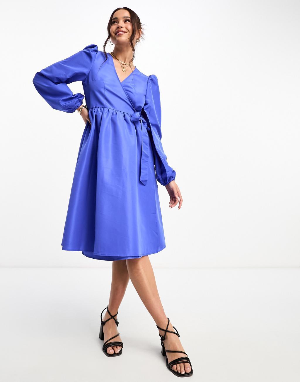 Monki midi wrap dress Product Image