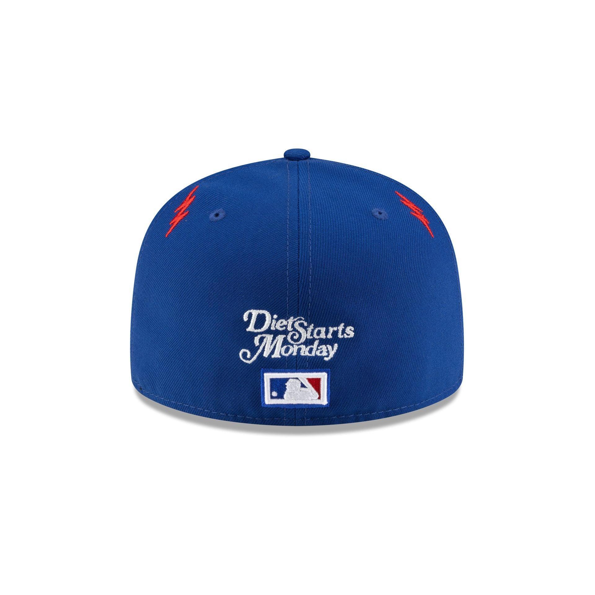 Diet Starts Monday x Texas Rangers Lightening Bolts 59FIFTY Fitted Hat Male Product Image