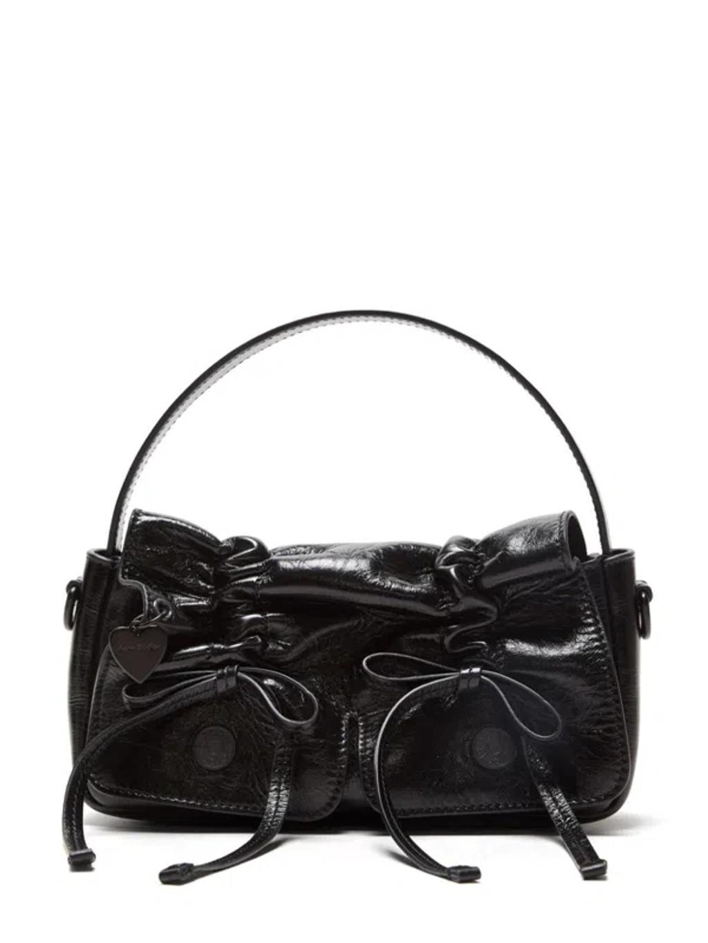 ACNE STUDIOS Black Leather Shoulder Bag Product Image