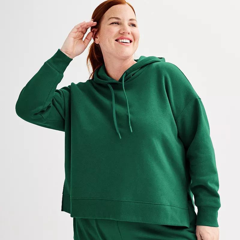 Plus Size Tek Gear® Ultrasoft Fleece Hoodie, Women's, Size: 2XL, Rugged Green Product Image