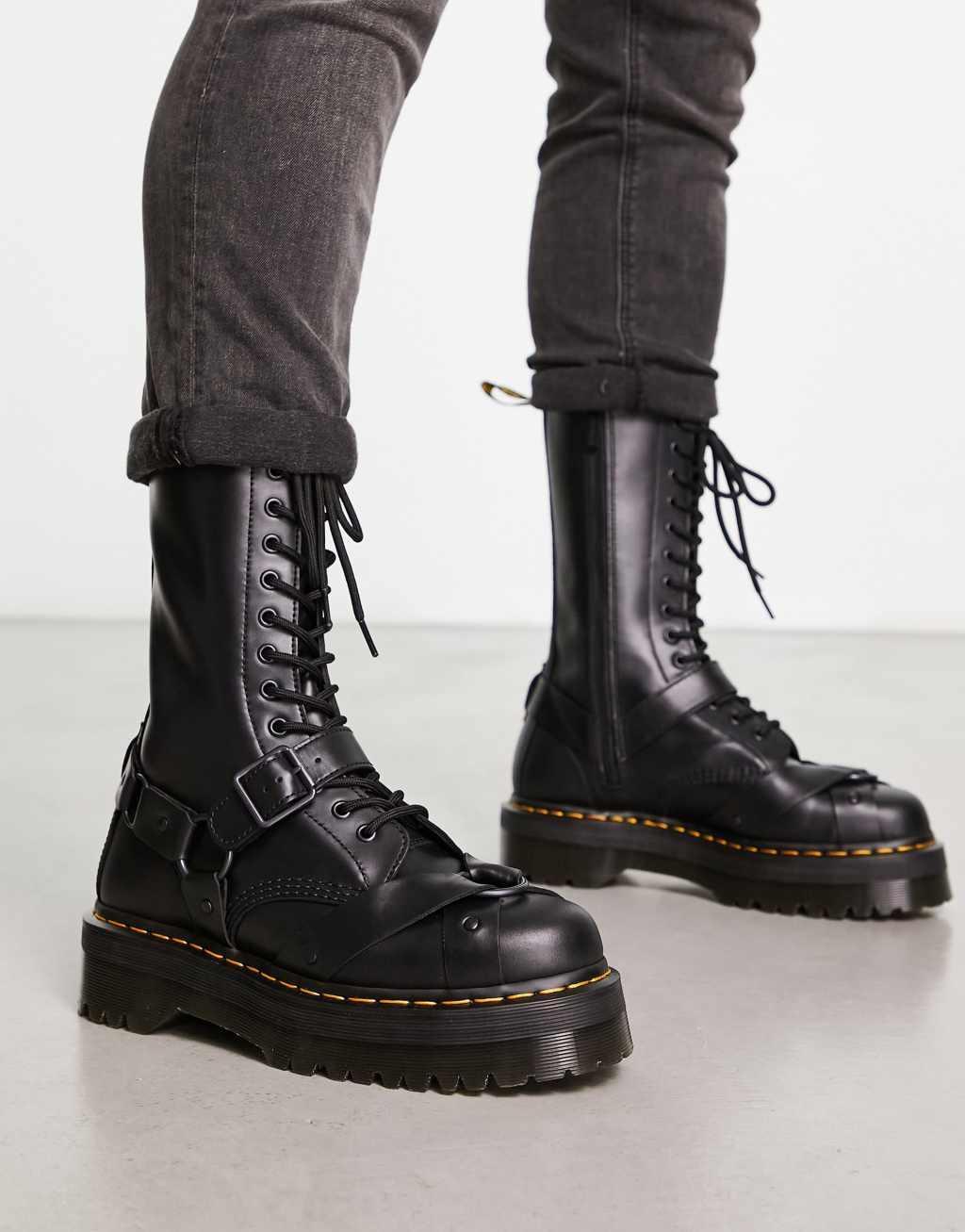 Dr Martens 1914 quad harness leather boots Product Image