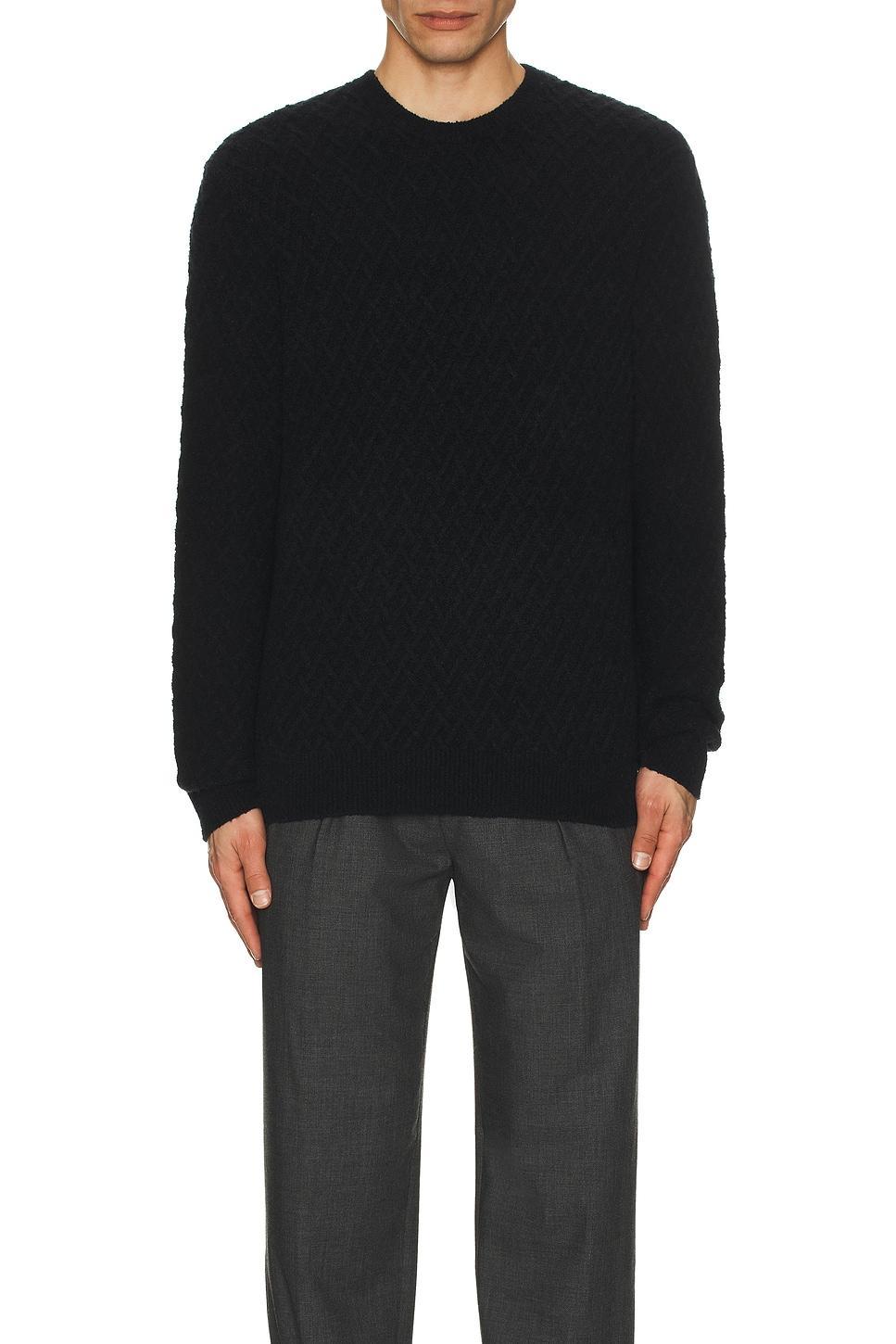 Boucle Half Diamond Crew Sweater Product Image