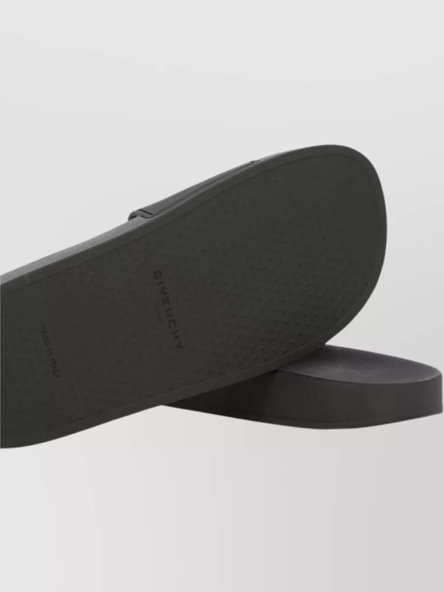 Black Logo-Print Pool Slides Product Image