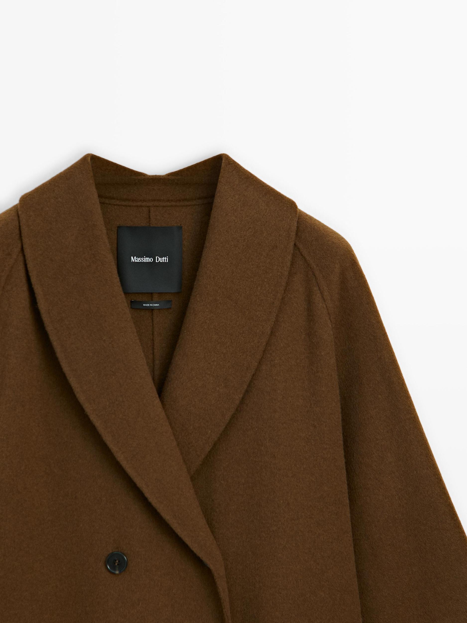 Long wool blend coat Product Image