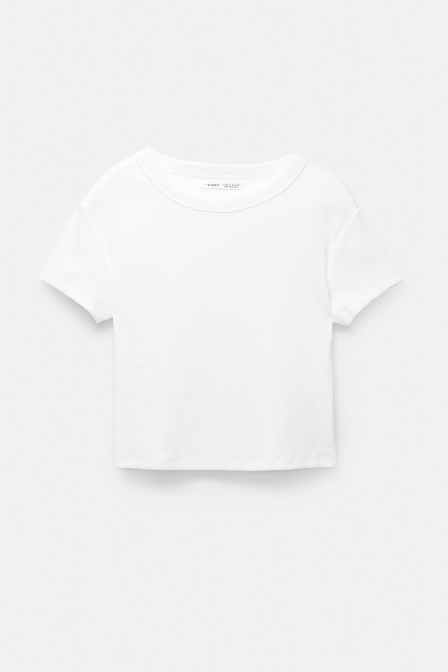 Ribbed cropped T-shirt Product Image