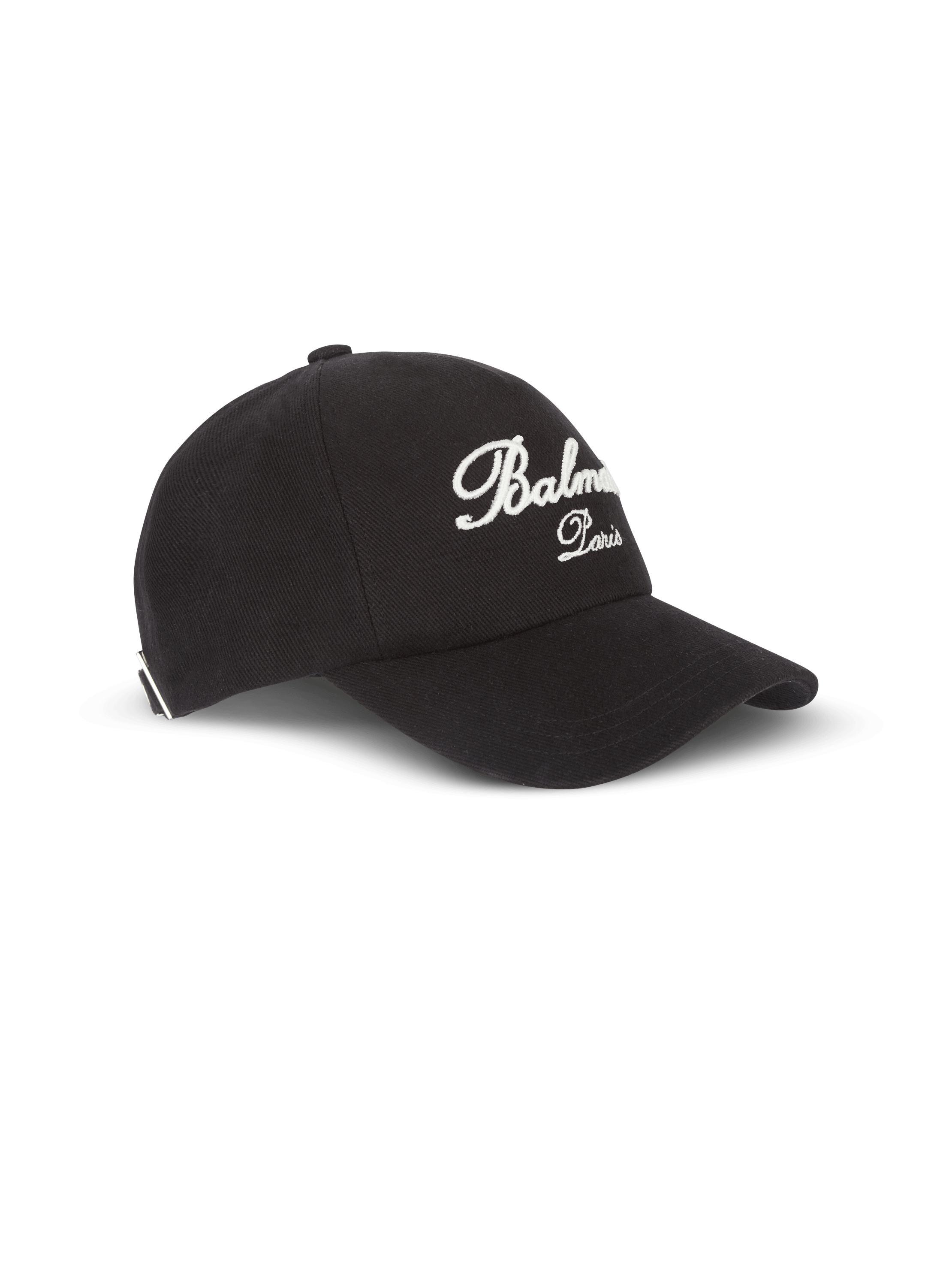 Cotton cap with Balmain Signature embroidery Product Image