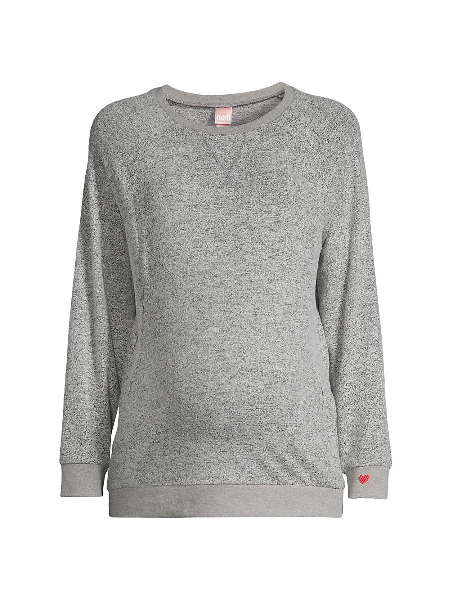 Womens Heart On My Sleeve Nursing Sweatshirt Product Image