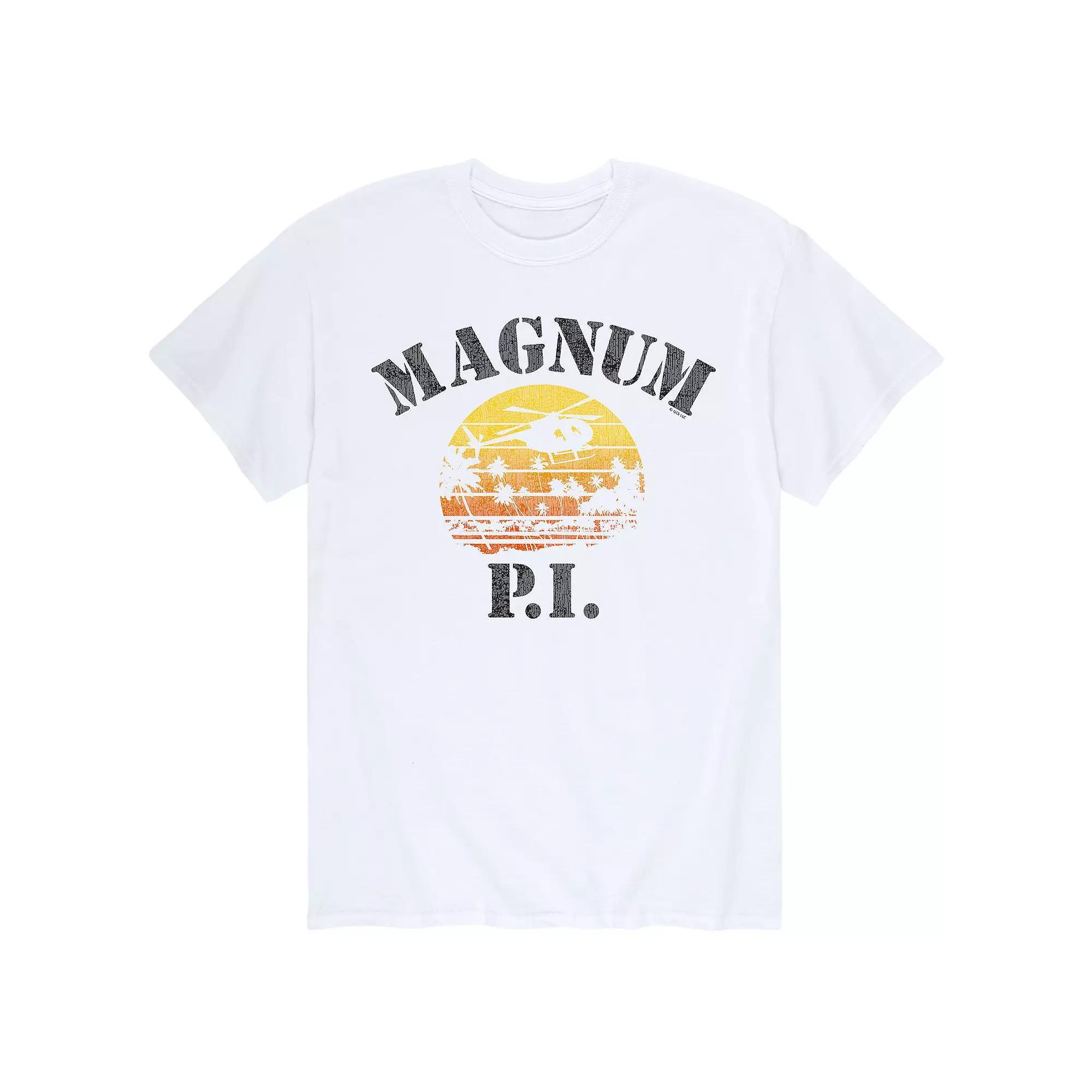 Big & Tall Magnum PI Hawaii Graphic Tee, Men's, Size: 3XB, Gray Product Image