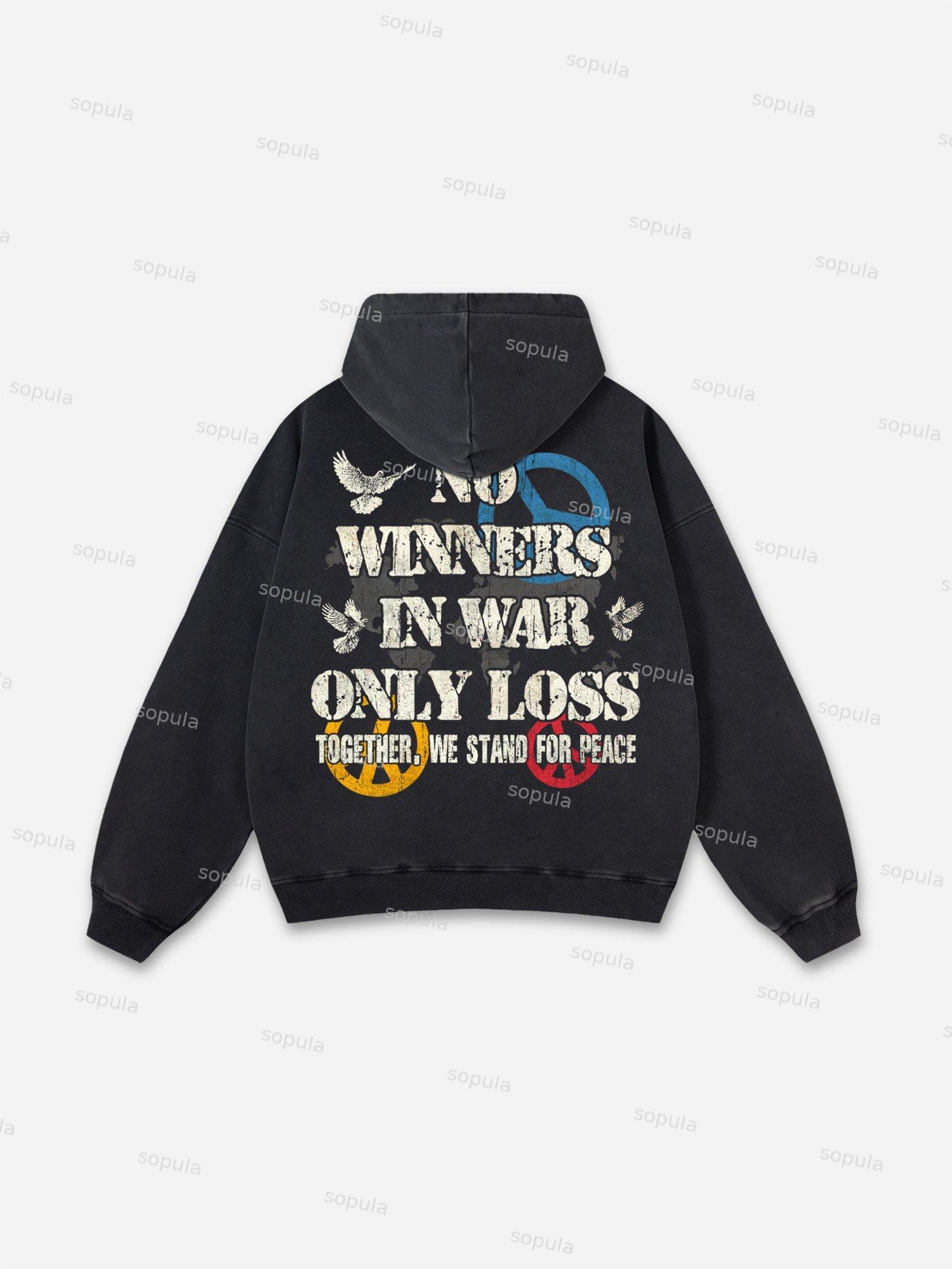 Sopula Tomie Vintage Graphics Washed Distressed Hoodie Product Image