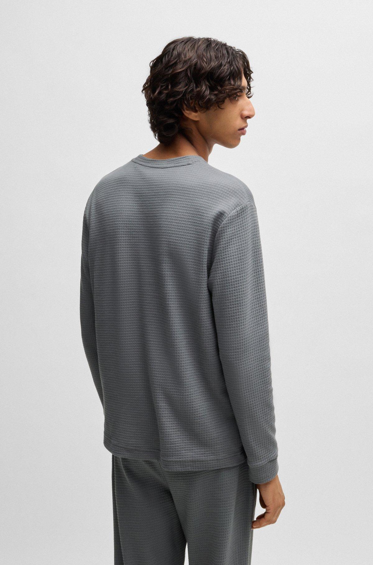 Pajama T-shirt with waffle structure Product Image