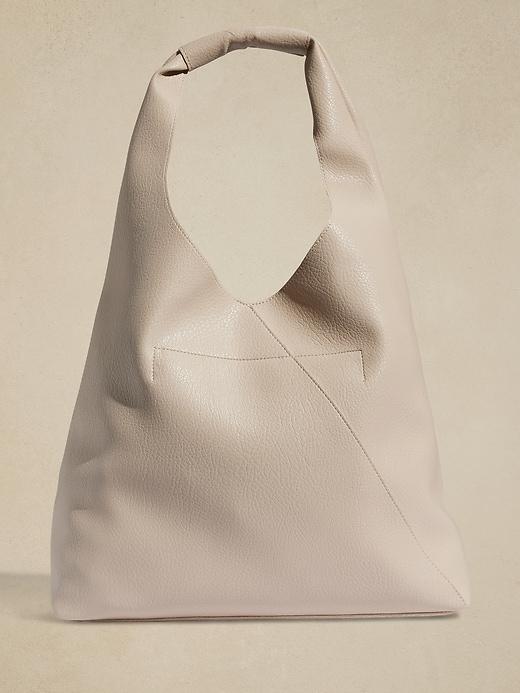 Vegan Leather Slouchy Tote Product Image