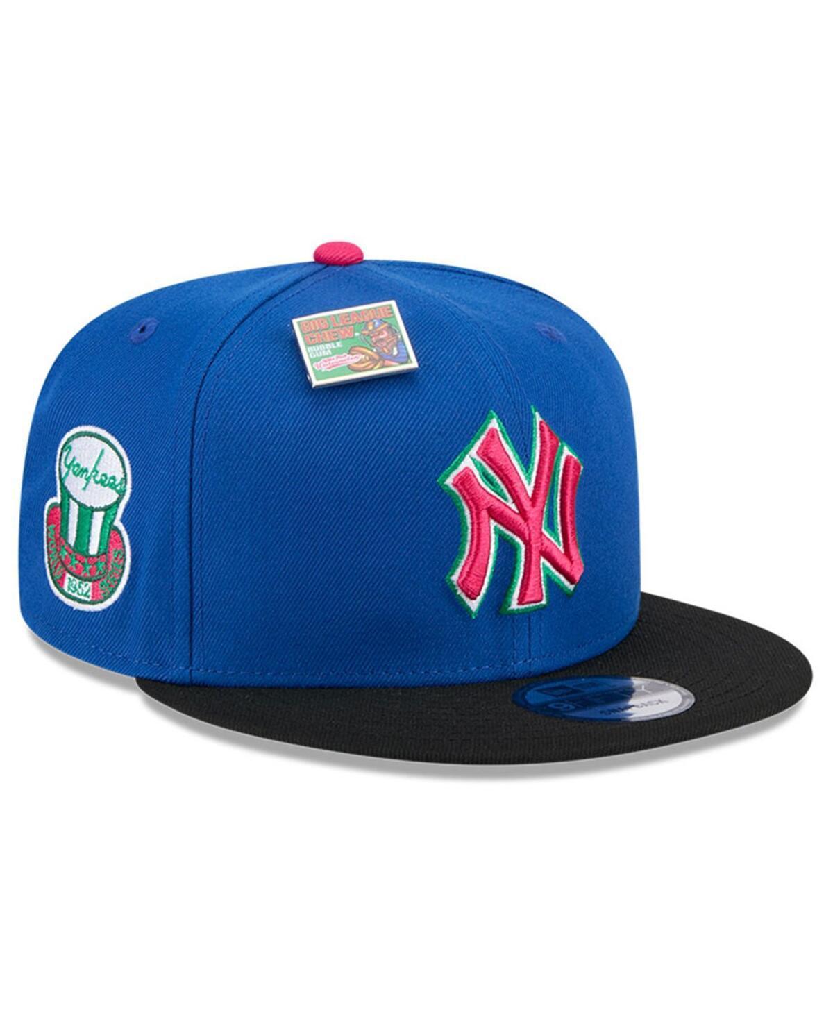 Mens New Era Royal/Black New York Yankees Watermelon Big League Chew Flavor Pack 9FIFTY Snapback Hat Product Image