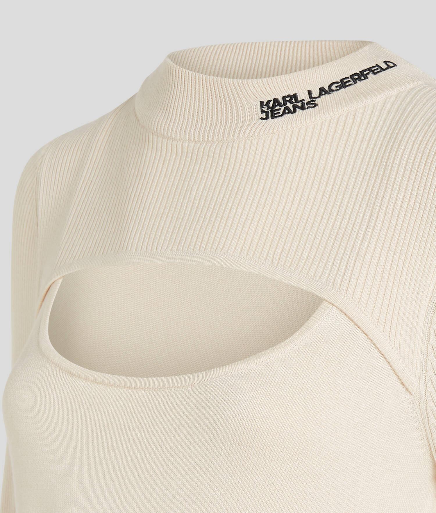 KLJ CUTOUT MOCK NECK SWEATER Product Image