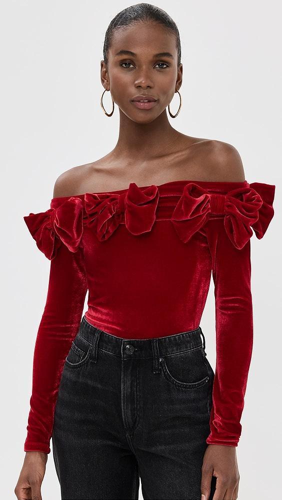 By Efrain Mogollon Lacitos Velvet Top | Shopbop Product Image