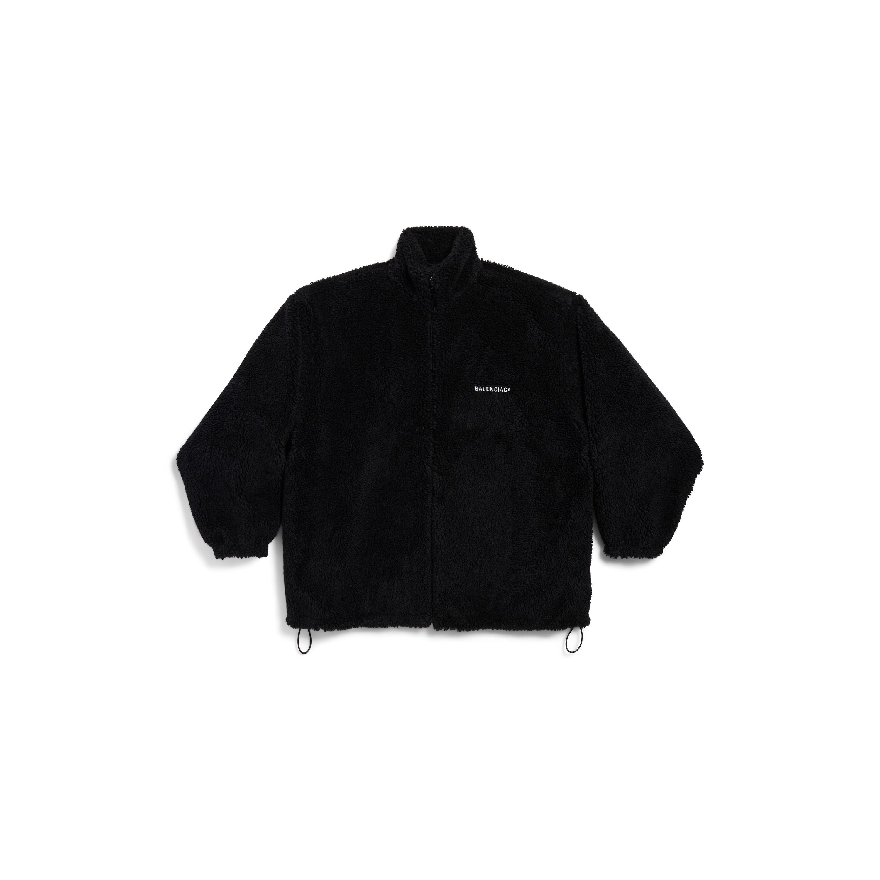 Women's Balenciaga Back Zip-up Jacket in Black Product Image