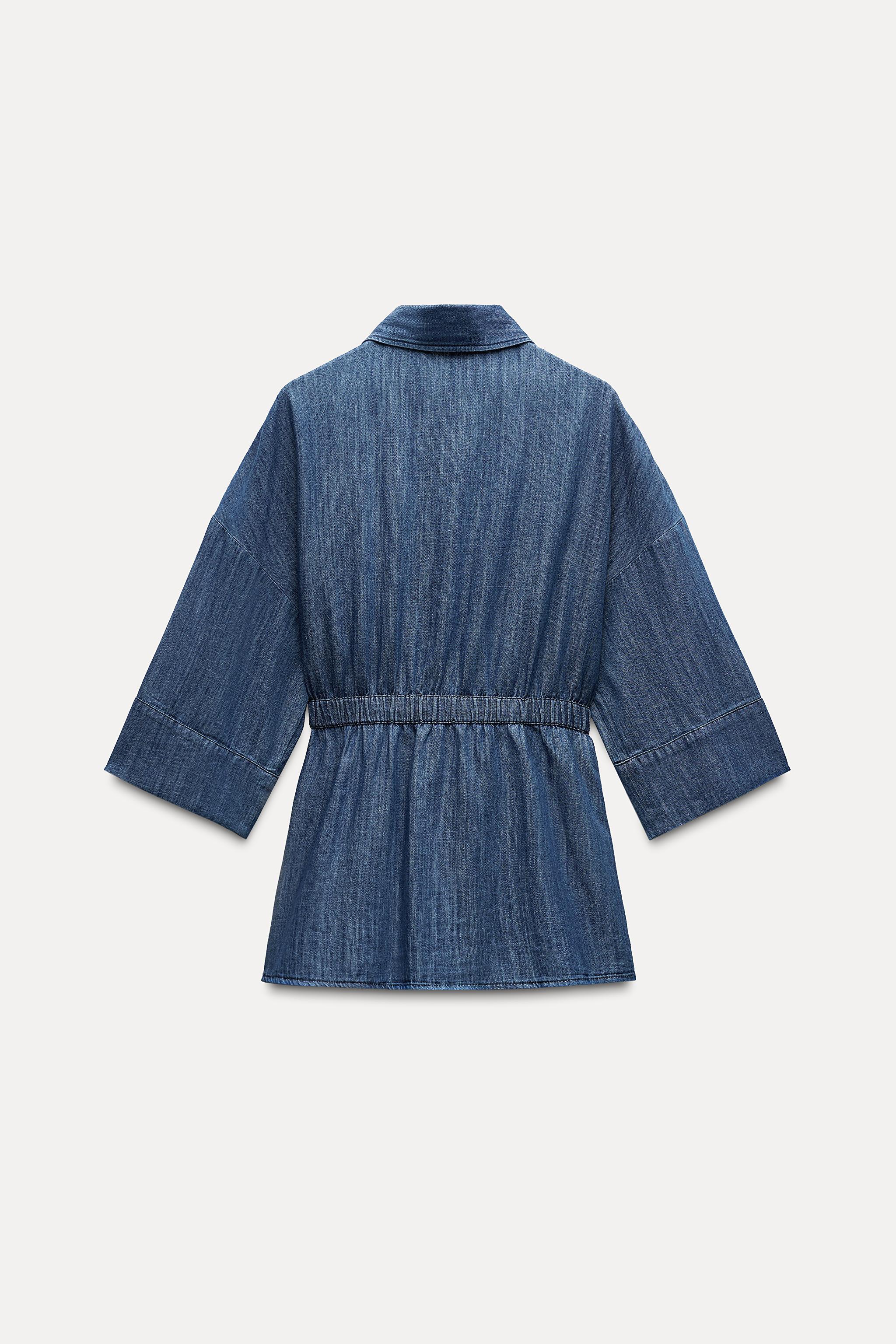 Z1975 TIED FLOWY DENIM SHIRT Product Image