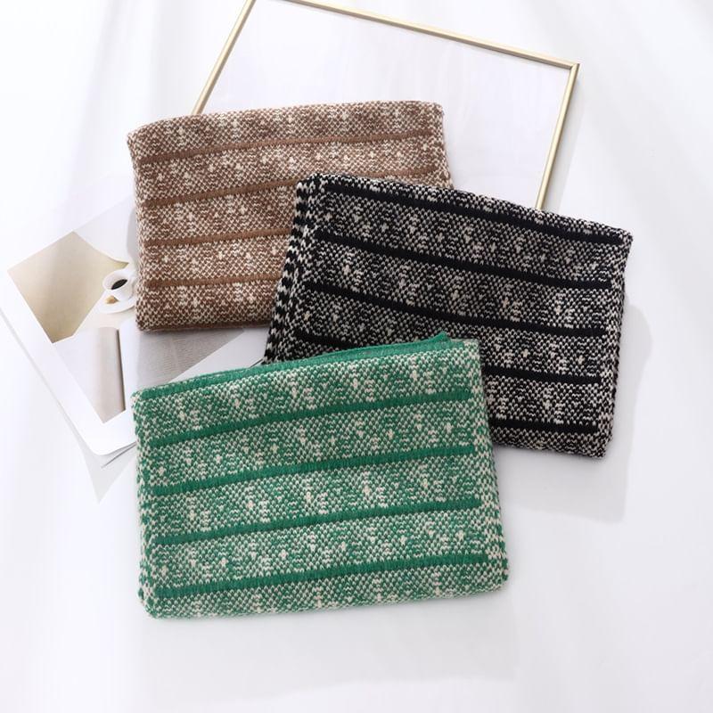 Patterned Knit Scarf Product Image