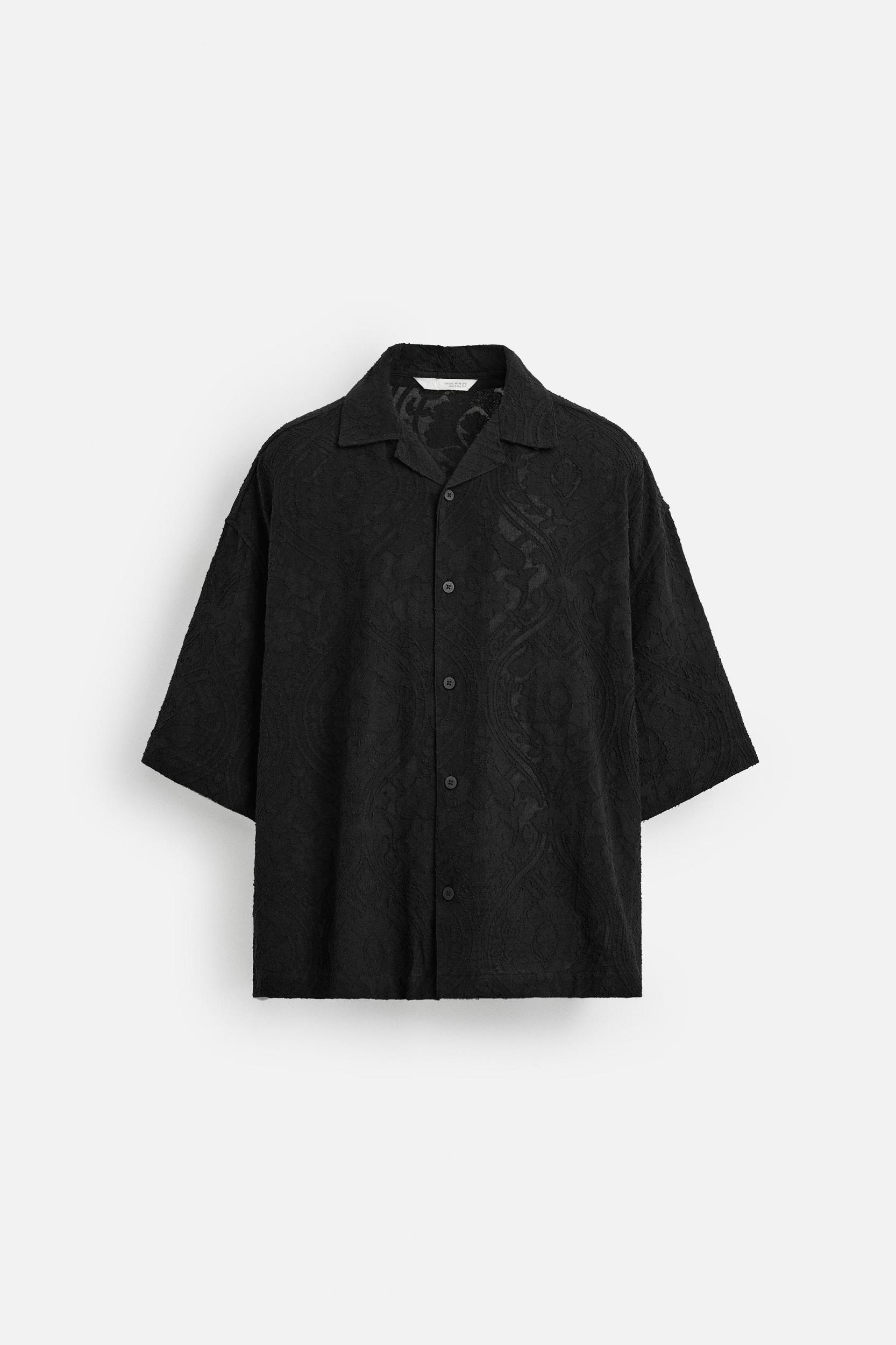 RELAXED FIT JACQUARD SHIRT Product Image