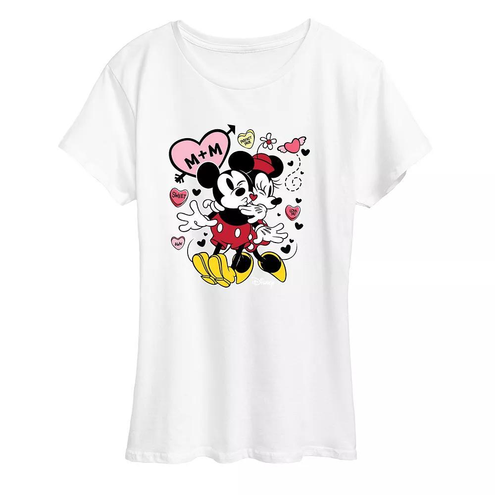 Disney's Mickey & Minnie Mouse Women's Heart Graphic Tee,  Product Image