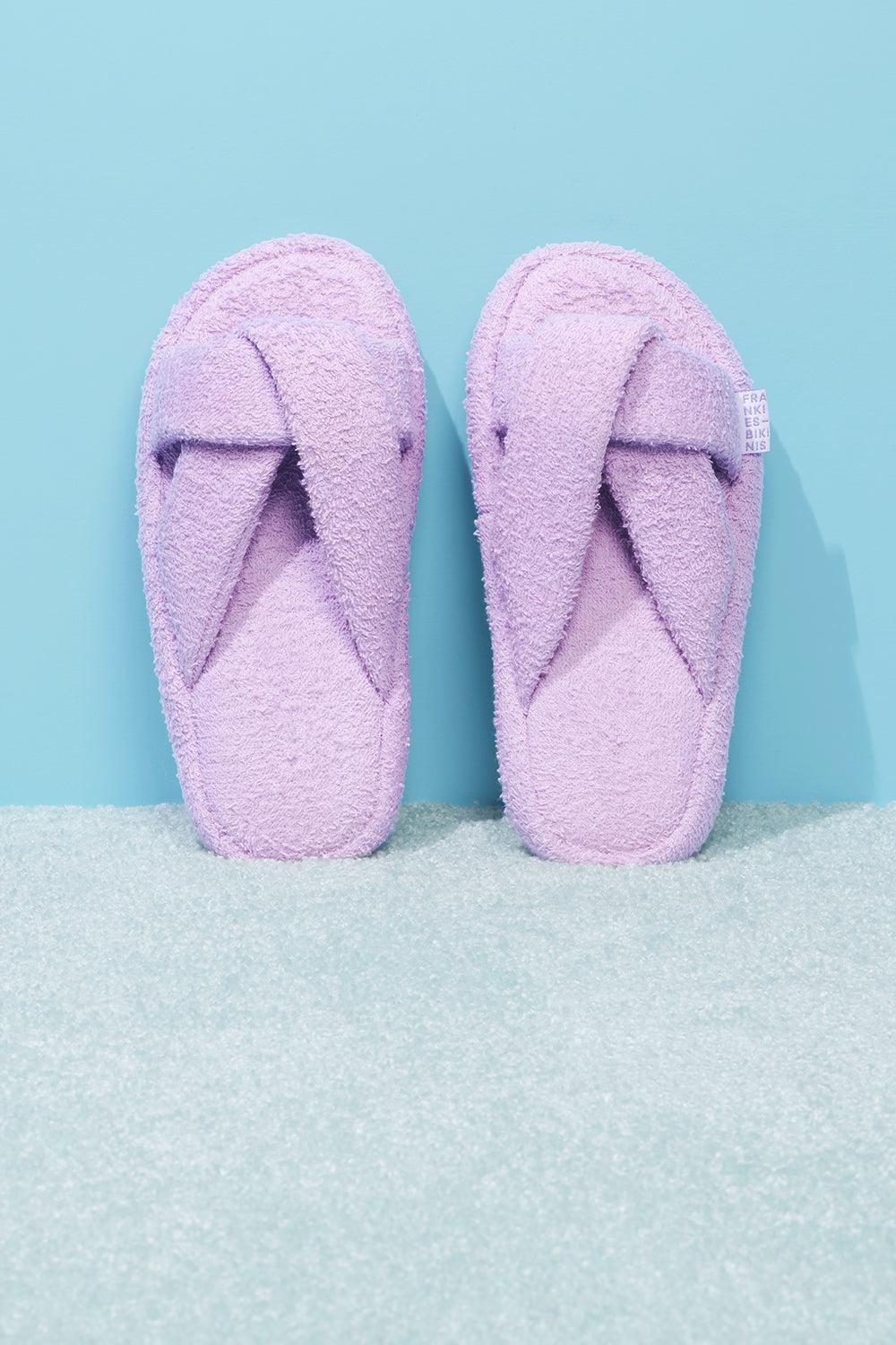 Juna Terry Slide Sandal - Lilac Product Image