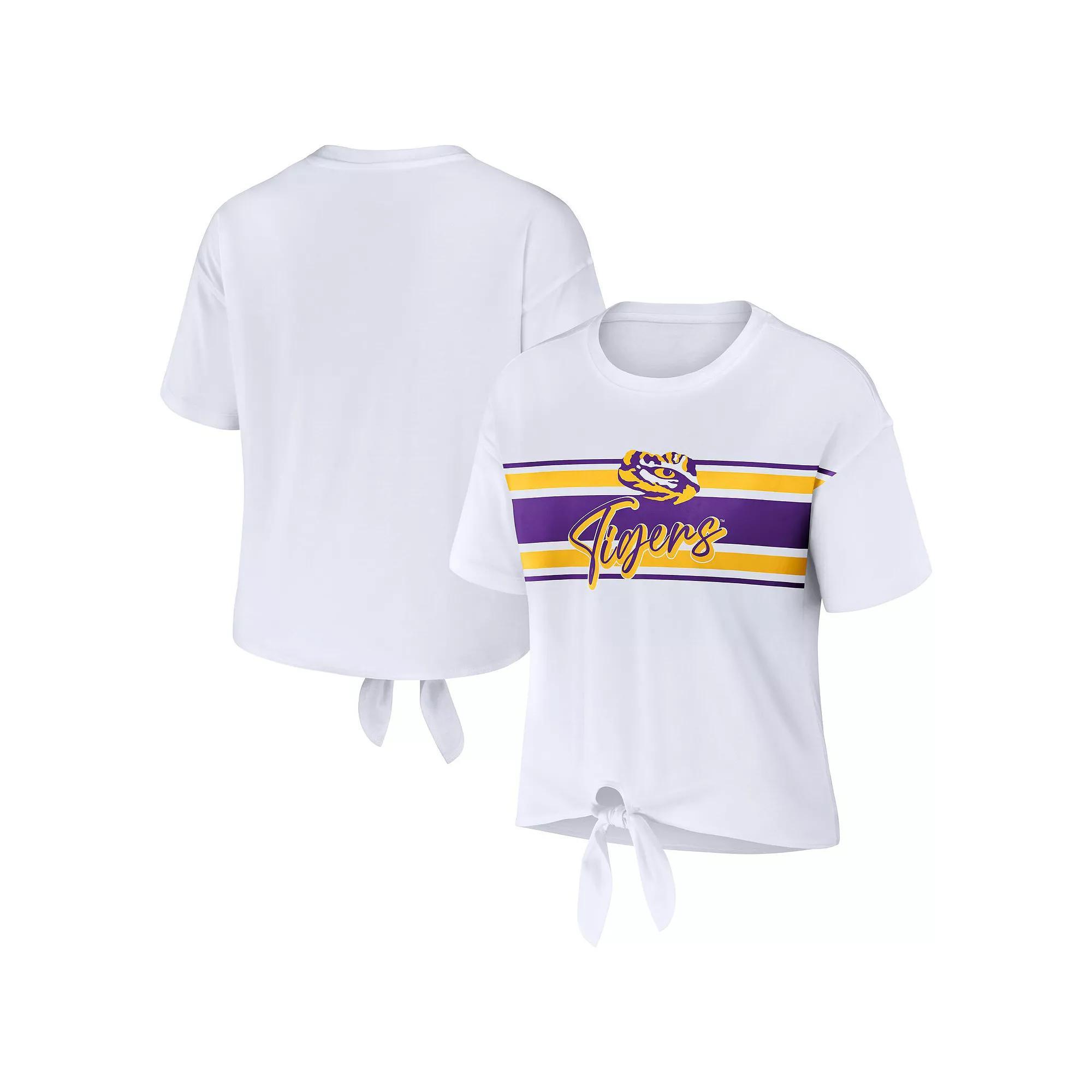 Women's WEAR by Erin Andrews White Seattle Kraken Front Knot T-Shirt,  Product Image