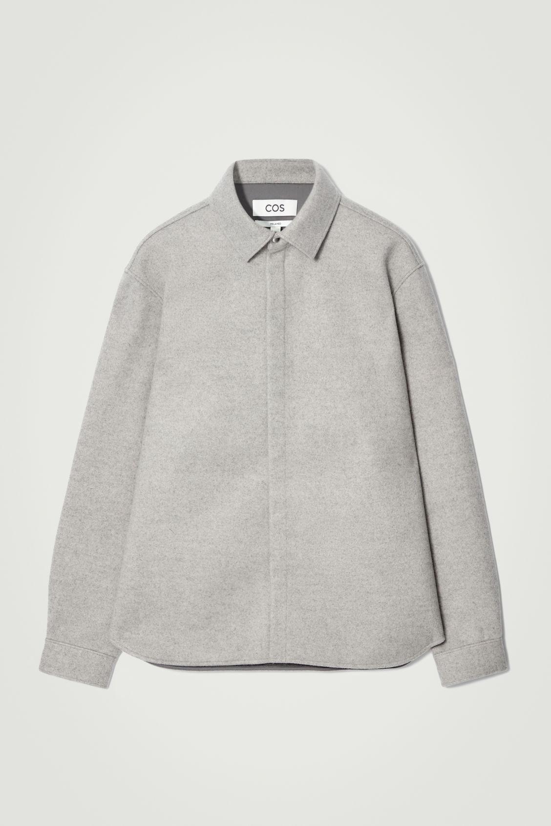 RELAXED WOOL-BLEND OVERSHIRT Product Image
